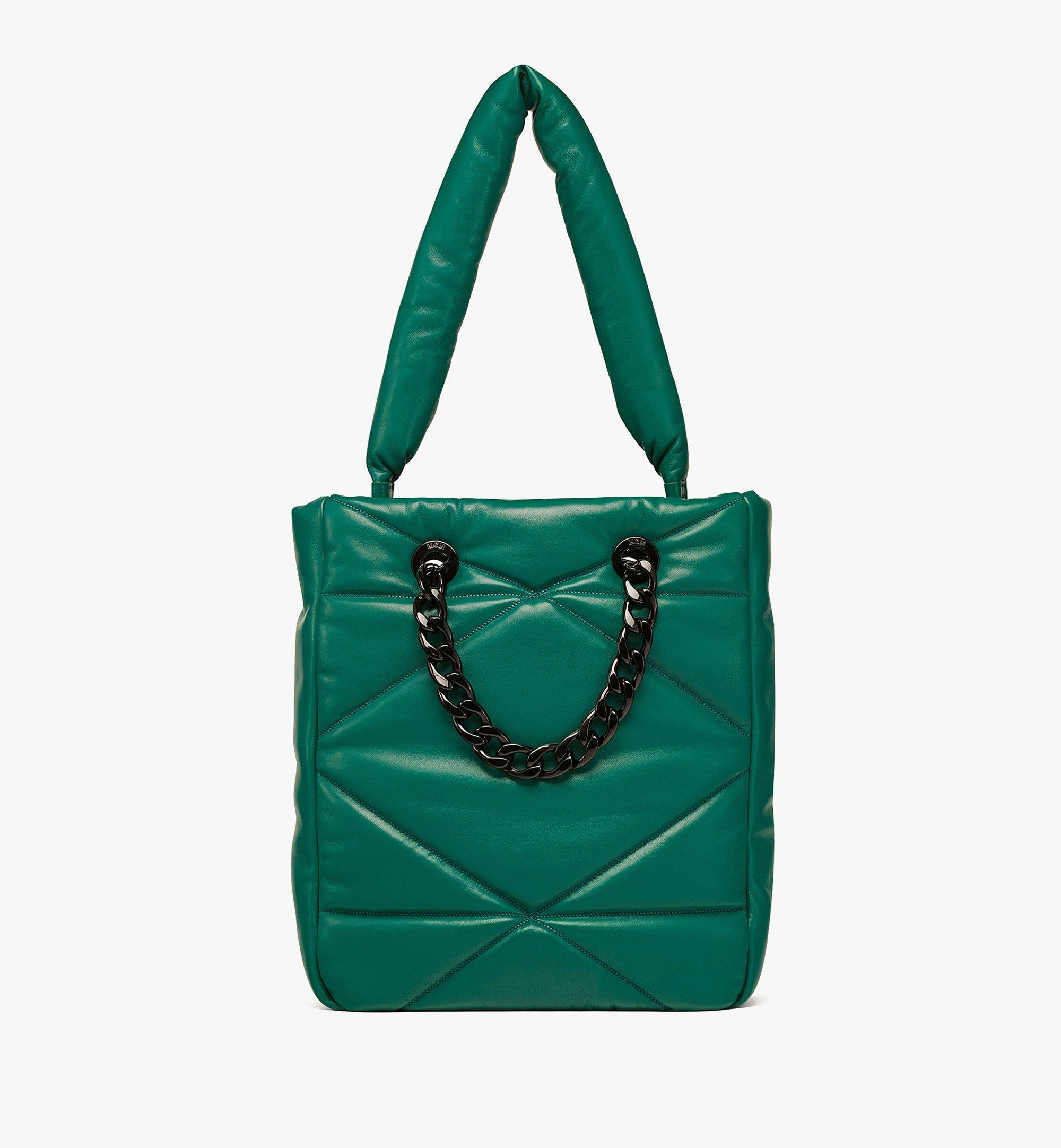 Travia Tote in Cloud Quilted Leather - 4