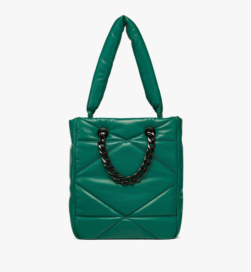 Travia Tote in Cloud Quilted Leather 4