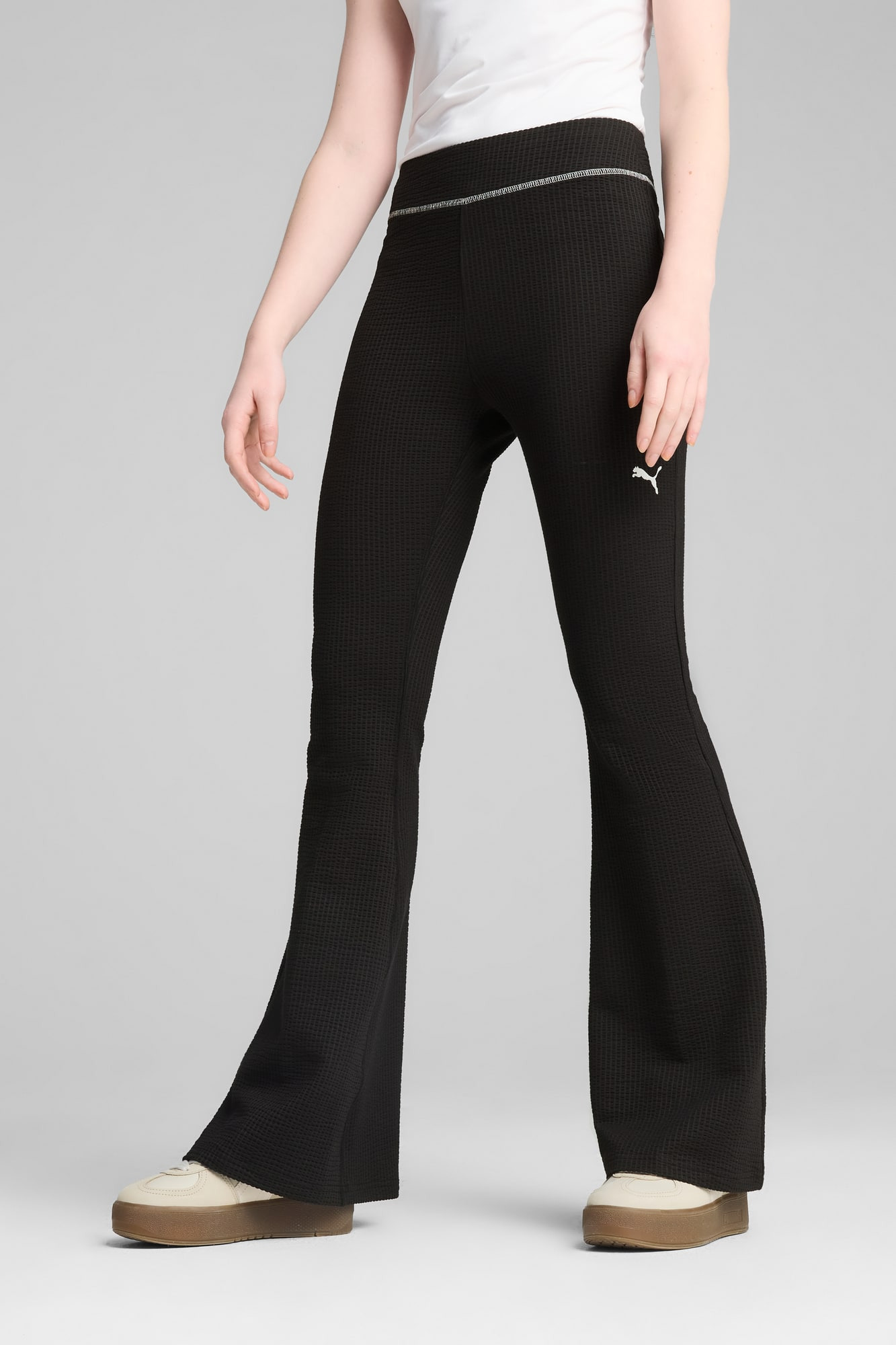 DARE TO Women's Textured Flared Leggings - 3