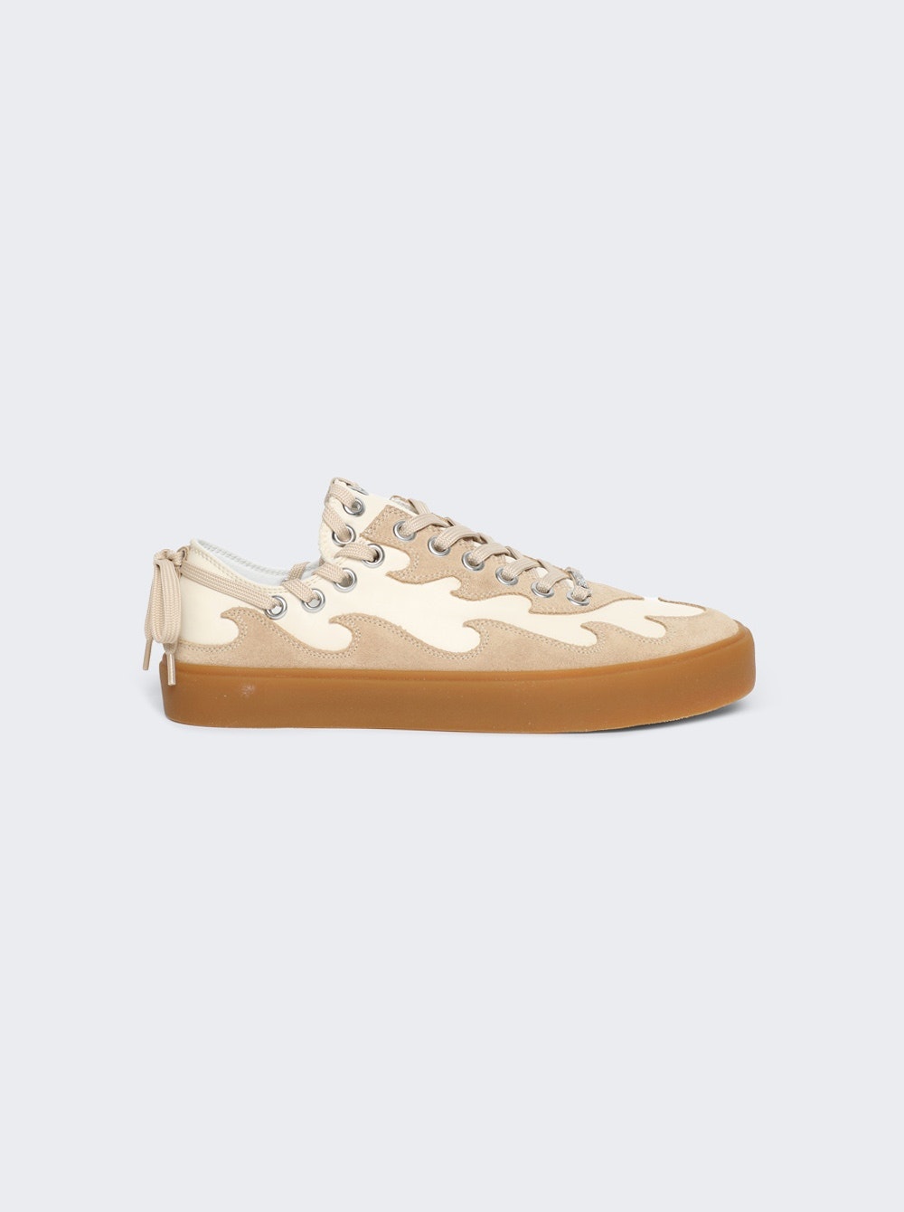 Kellys Suede Sneakers Beige and Off-White - 1
