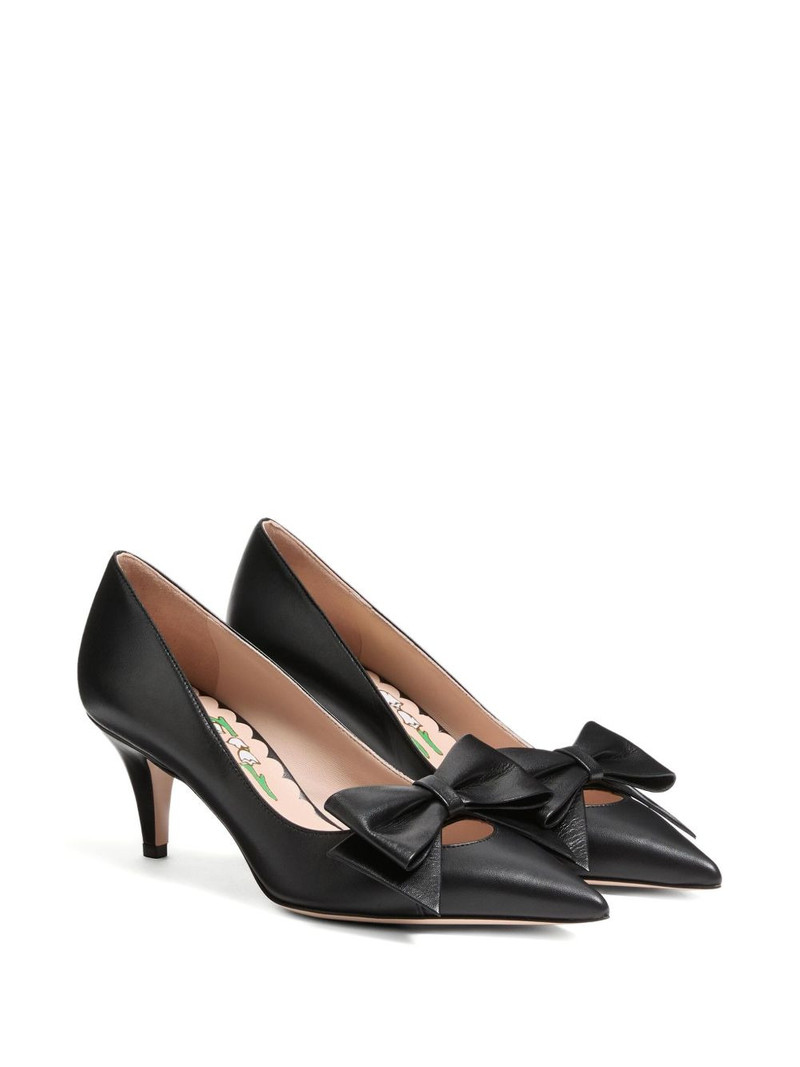 Valentino 65mm Bowow kidskin pumps outlook