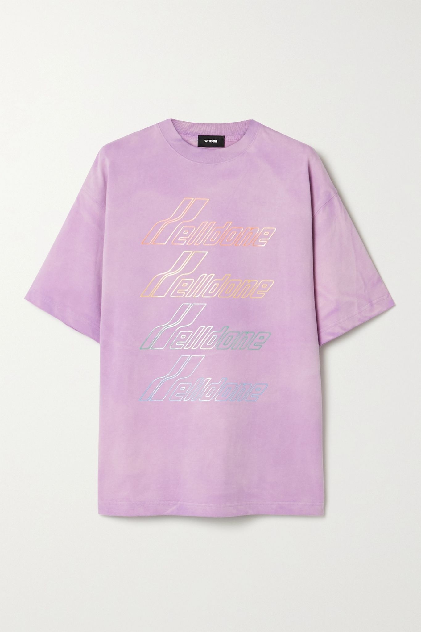 Oversized printed cotton-jersey T-shirt - 1