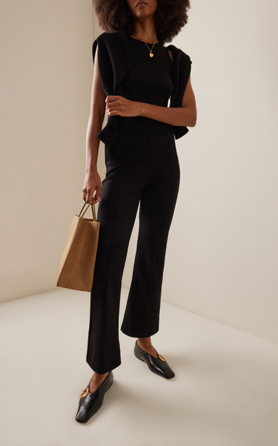 BITE Studios Cropped Jersey Flare Pants black outlook