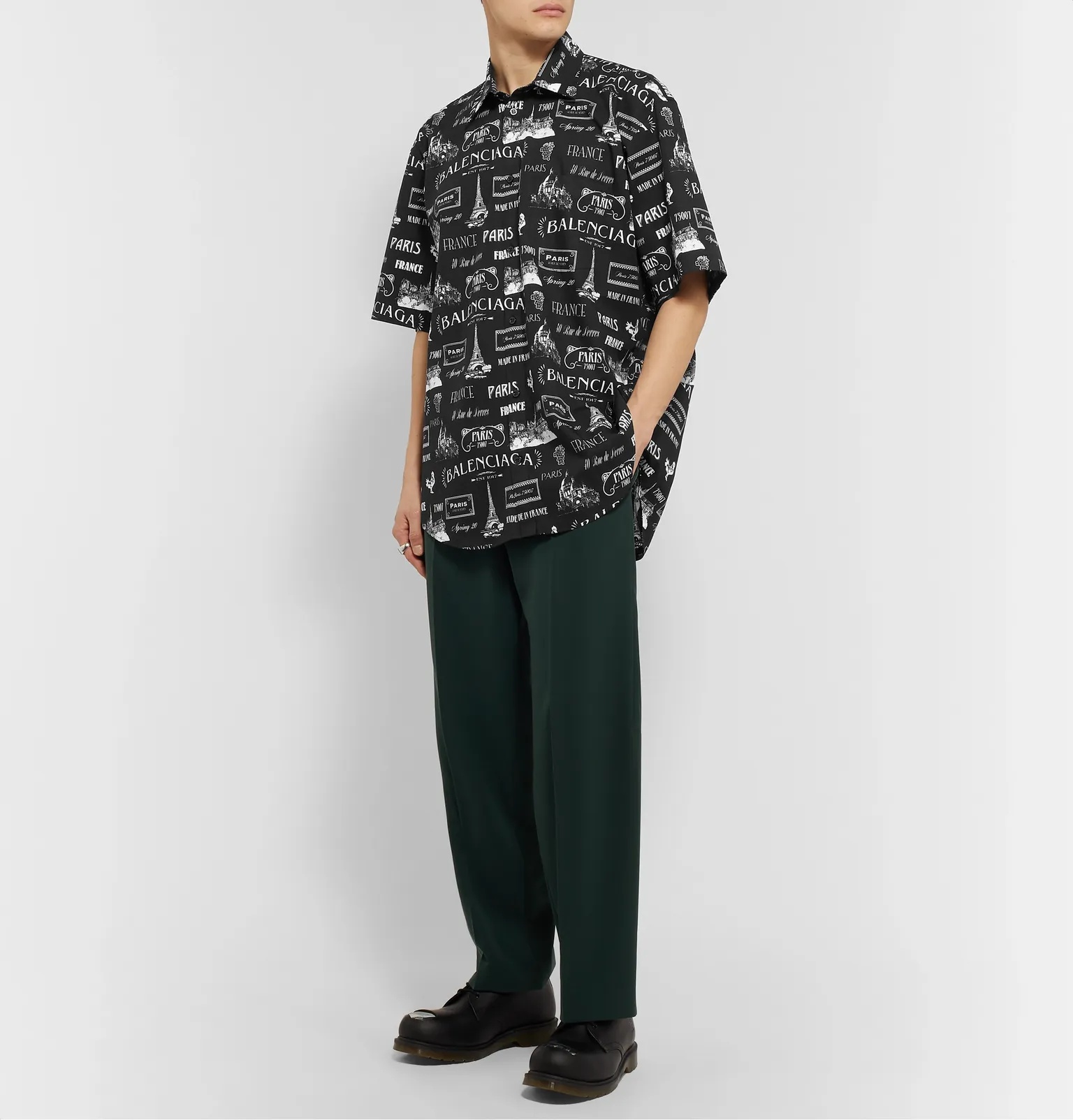 Oversized Printed Cotton-Poplin Shirt - 2