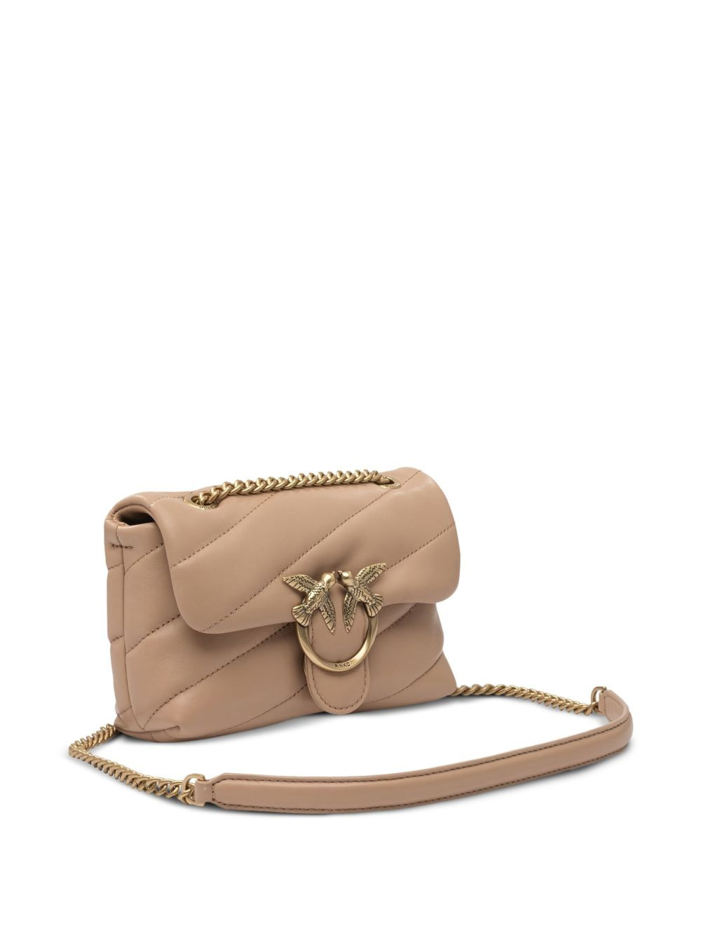 quilted logo-hardware chain mini bag - 2