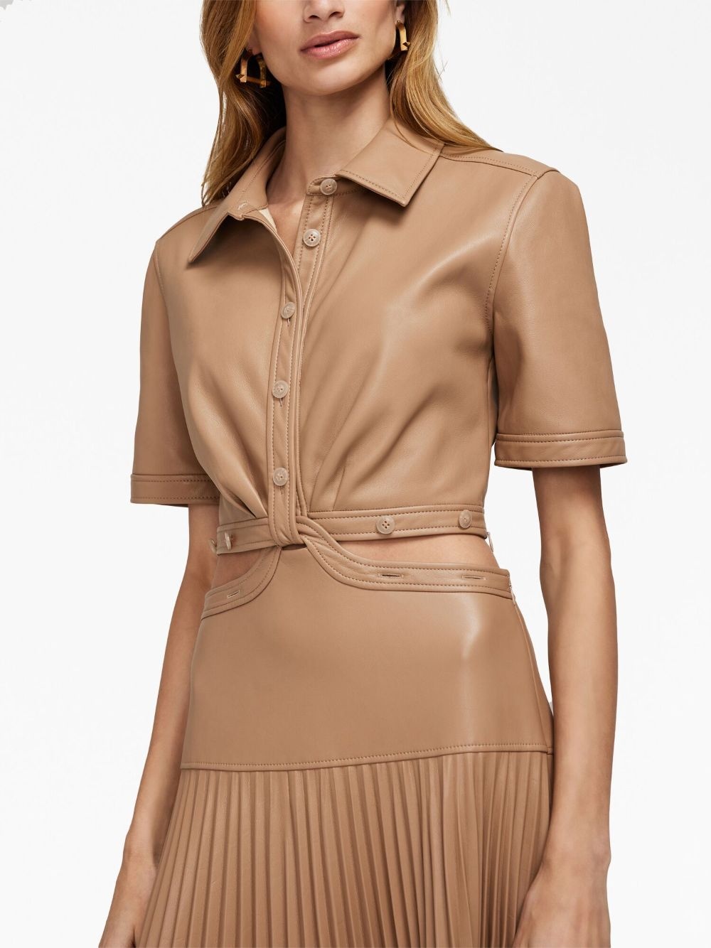 Maritza cut-out detail shirtdress - 5