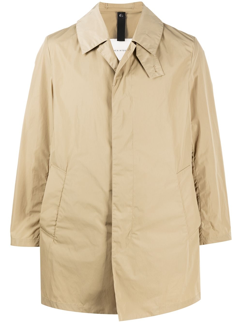 LONDON single-breasted car coat - 1