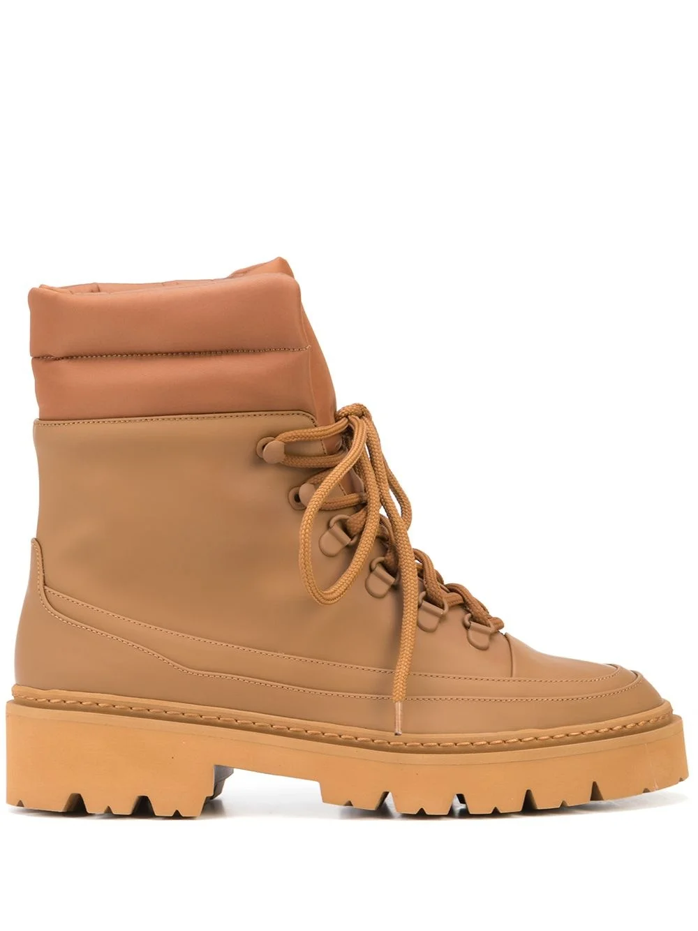 lace-up cargo ankle boots - 1