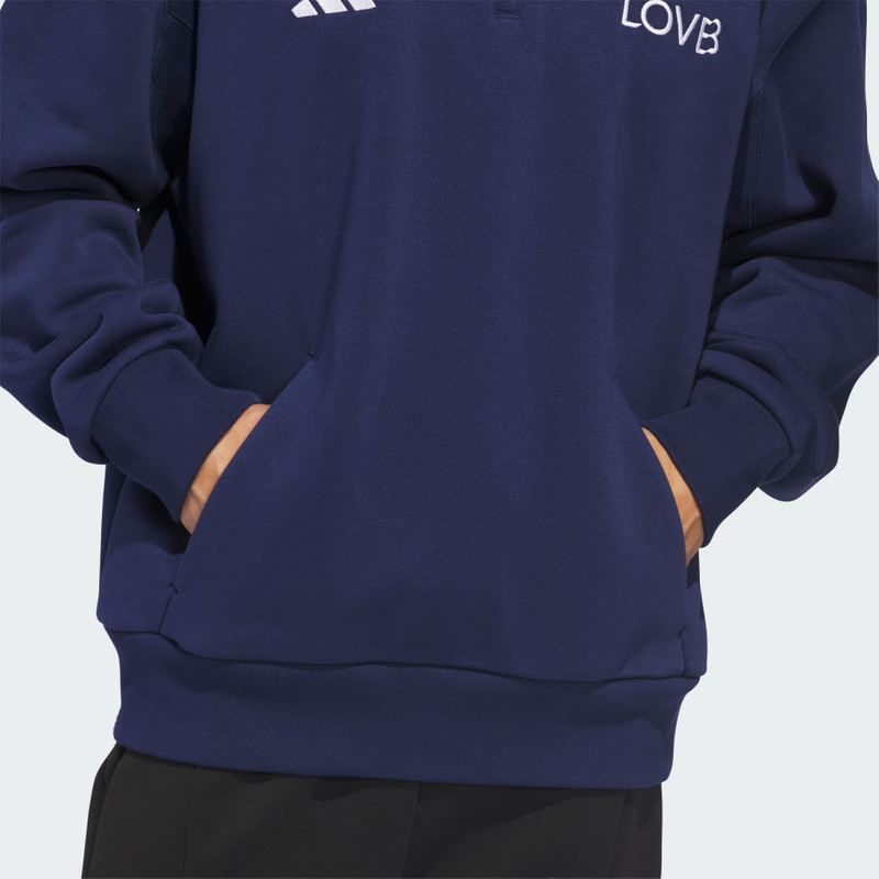 LOVB FLEECE GRAPHICS QUARTER-ZIP SWEATSHIRT. 8