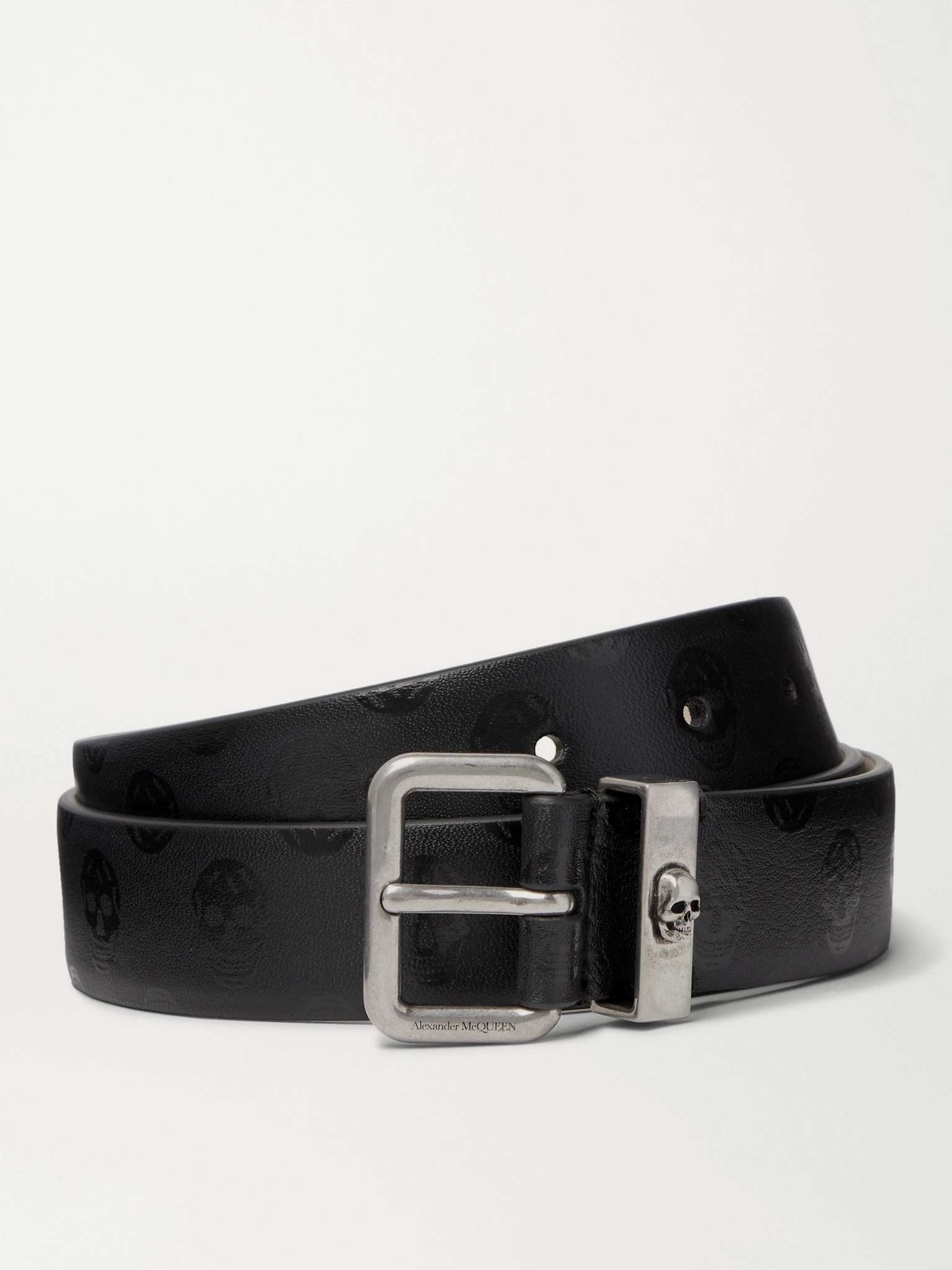 3cm Printed Leather Belt - 1