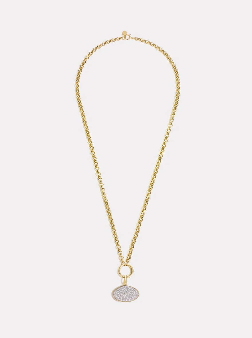 Diamond Cluster Collector Necklace — 3.5 mm — 45 cm | Gold - 1
