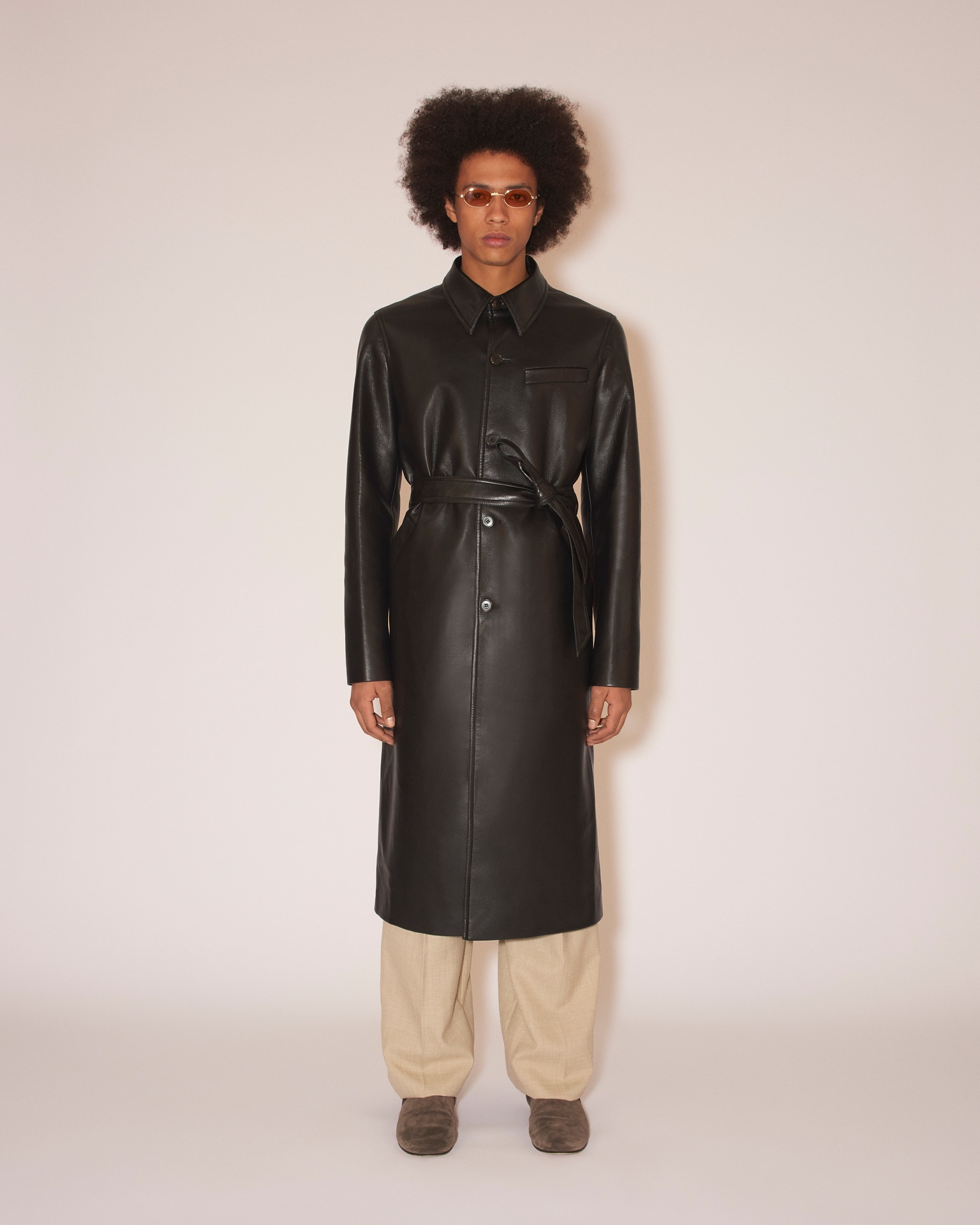 KILAN - Regenerated leather coat - Black - 3