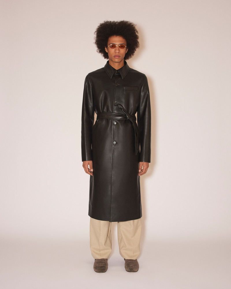 KILAN - Regenerated leather coat - Black 3
