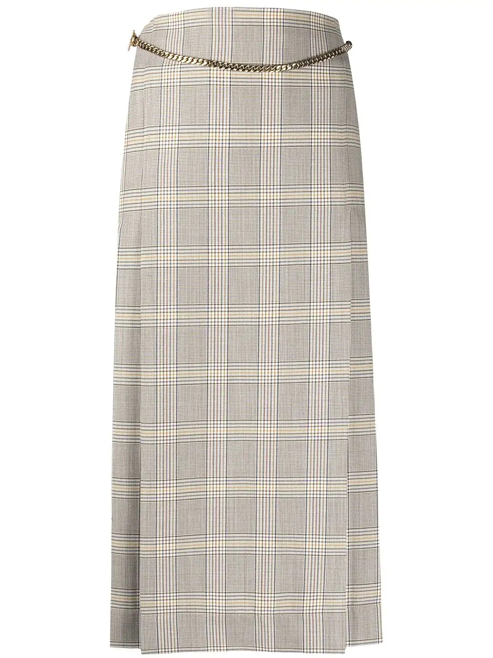 plaid midi skirt - 1