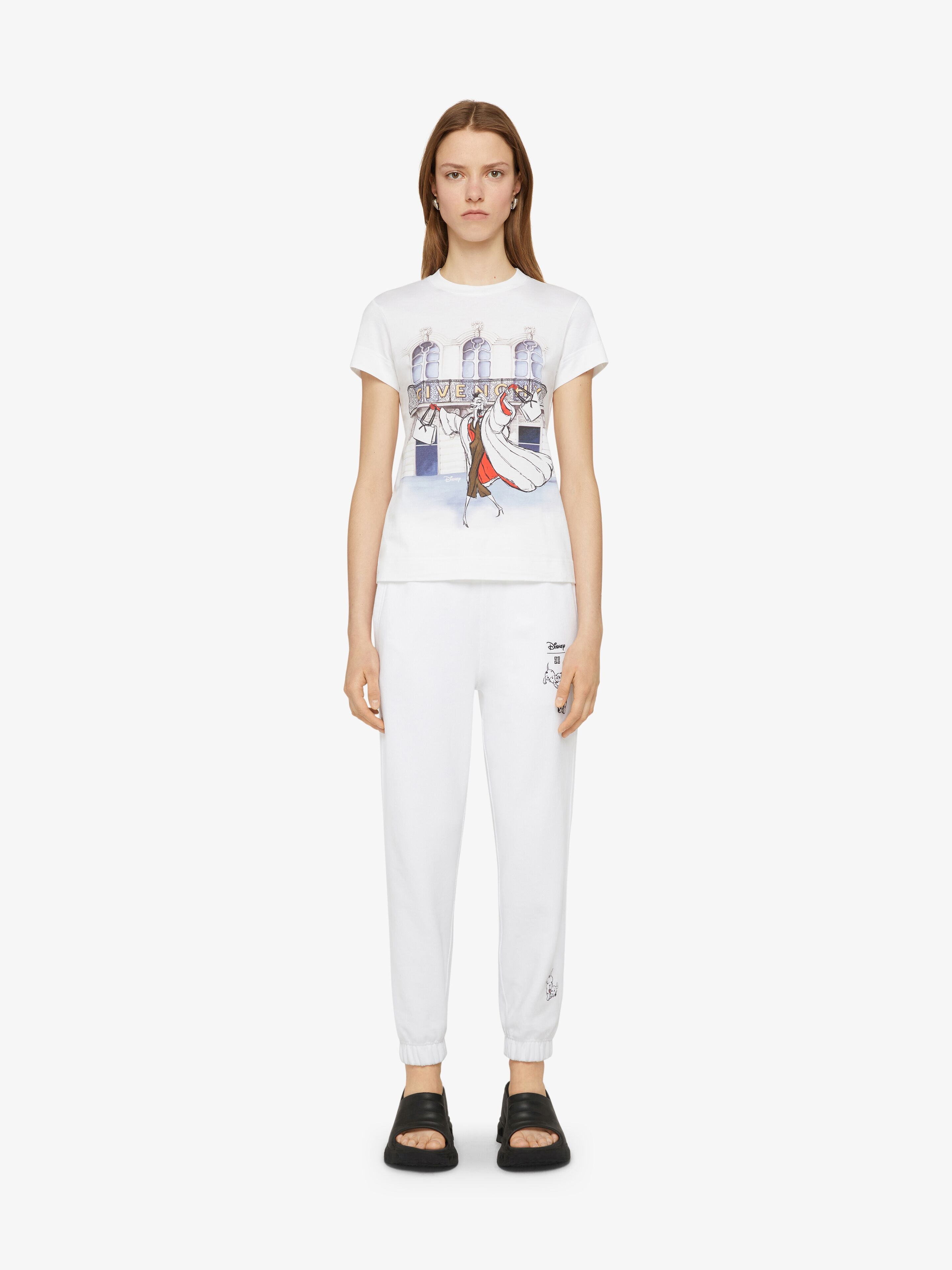 SLIM FIT 101 DALMATIANS JOGGER PANTS IN PRINTED FELPA - 2