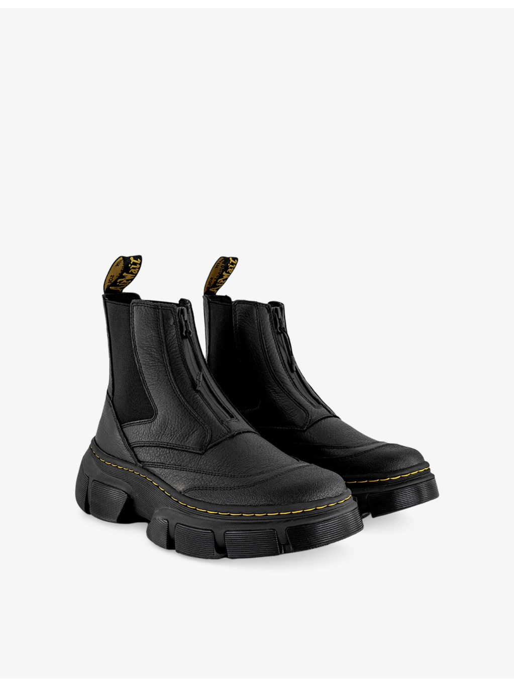 DMXL Zip Leather Chelsea Boots - 3