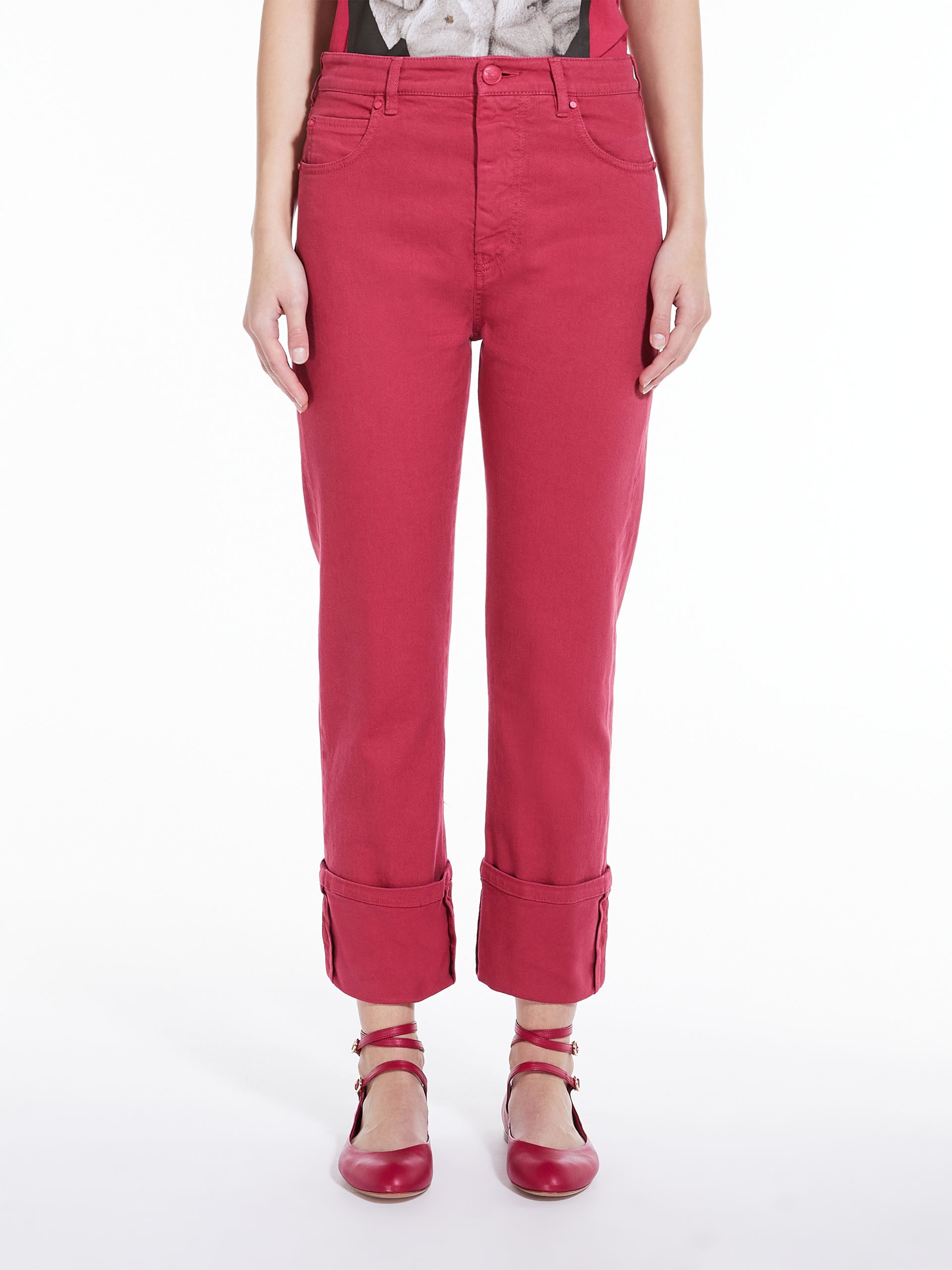 DECANO Cropped jeans in stretch bull - 3