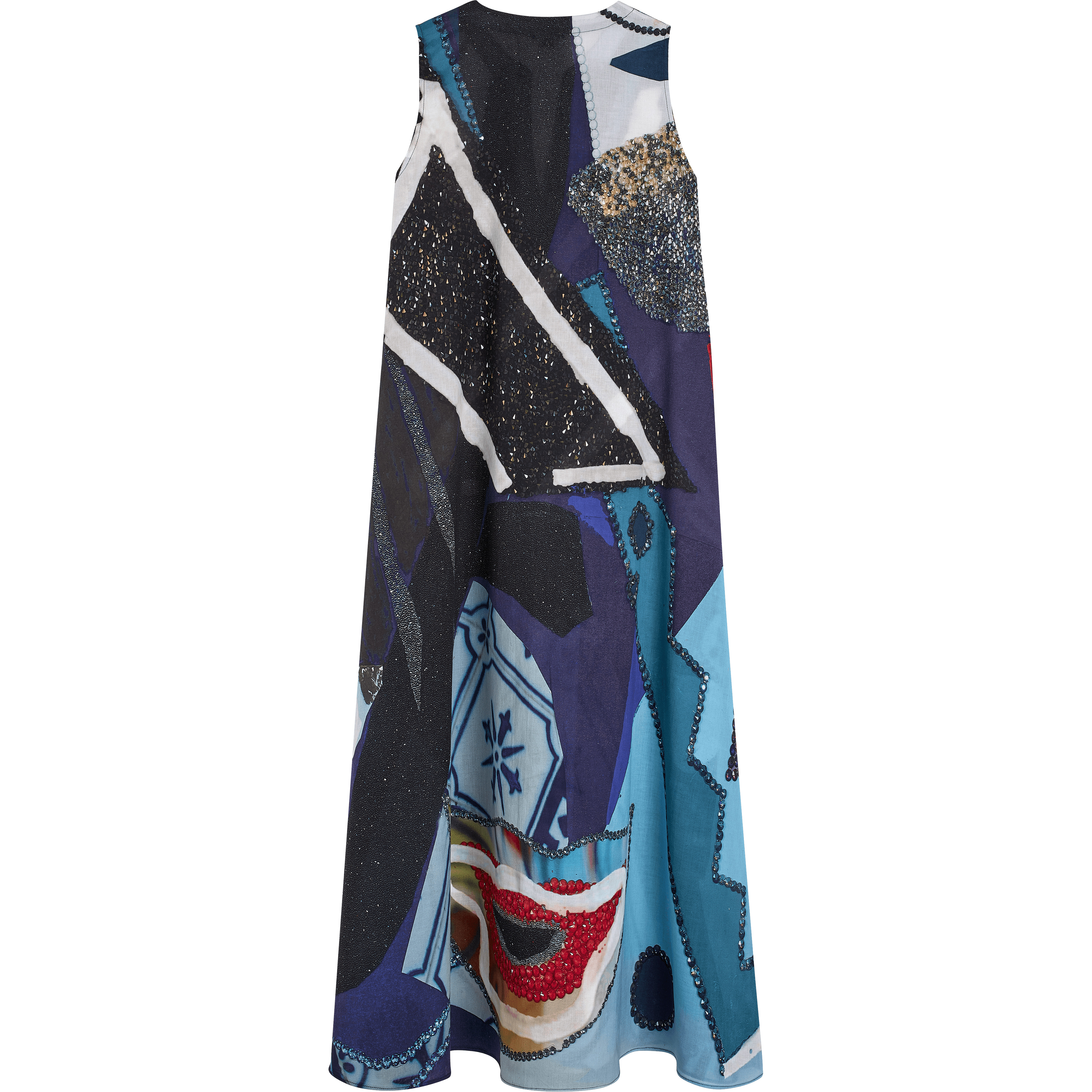 Women Sleeveless Maxi Dress Envoûtement - Vilebrequin x Deux femmes noires - 2