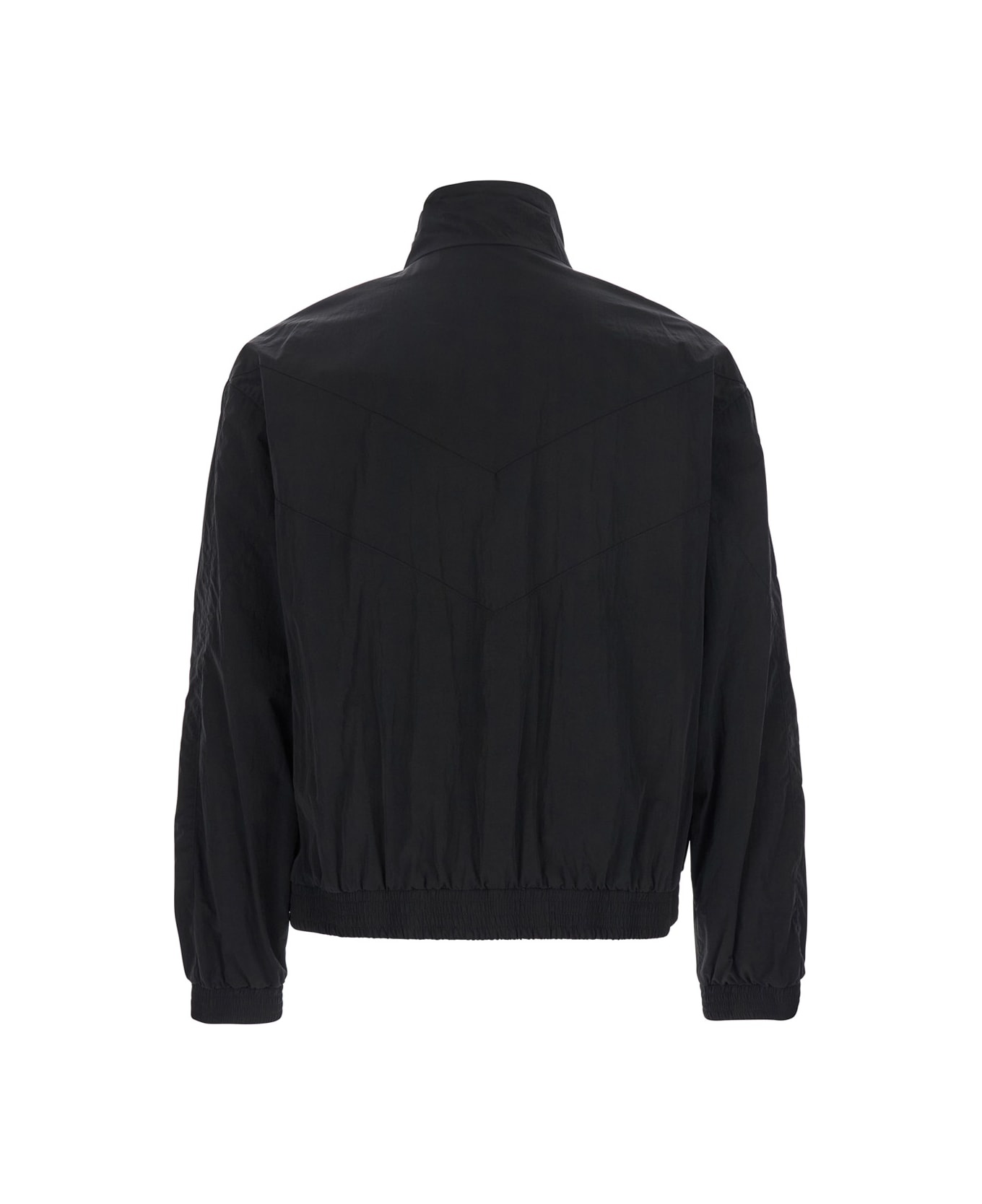 Black Nylon Bomber Jacket - 2
