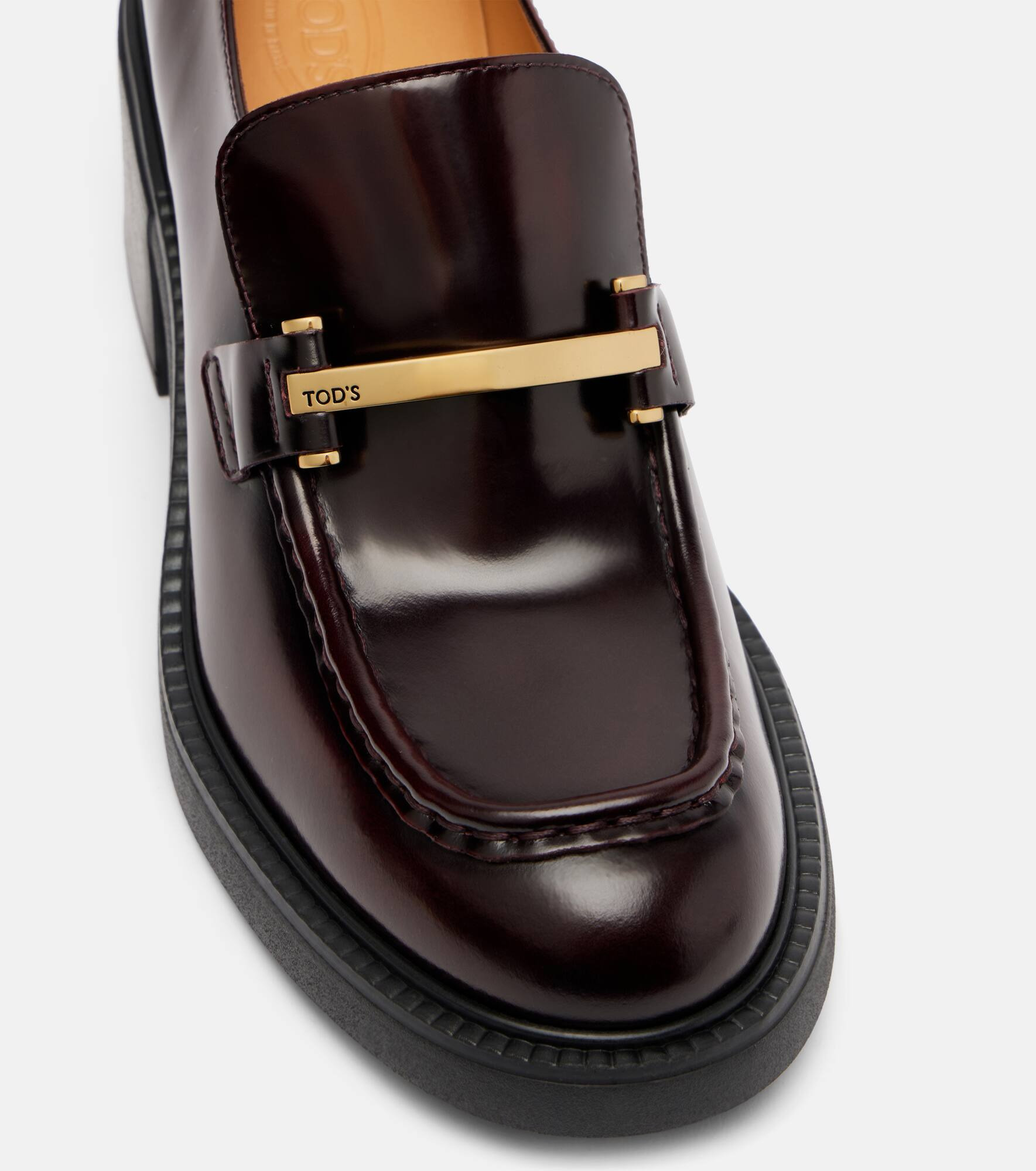 60 leather loafer pumps - 5