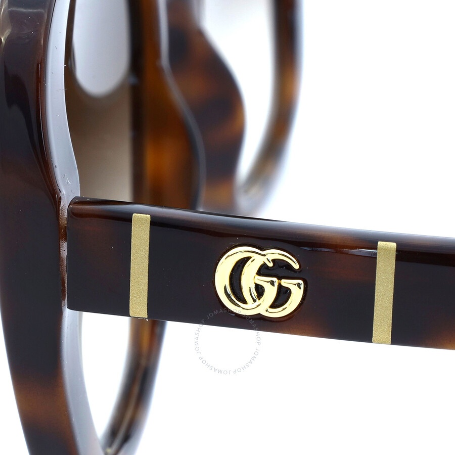 Gucci Brown Square Ladies Sunglasses GG0762S 002 56 - 5
