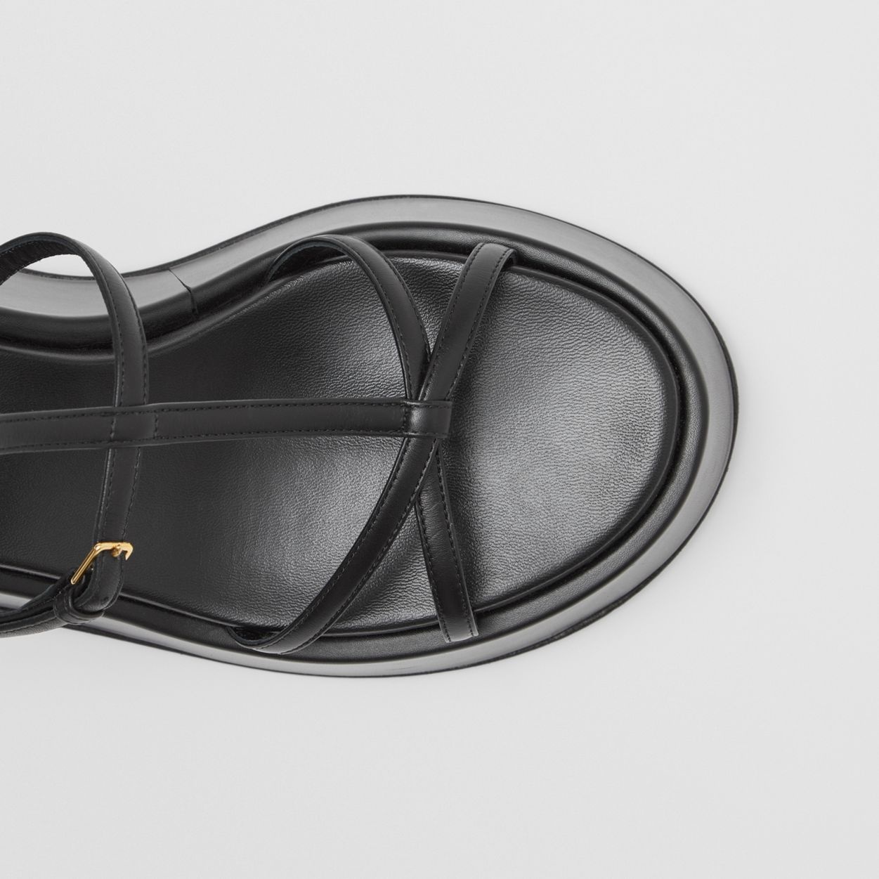 Leather Platform Sandals - 3