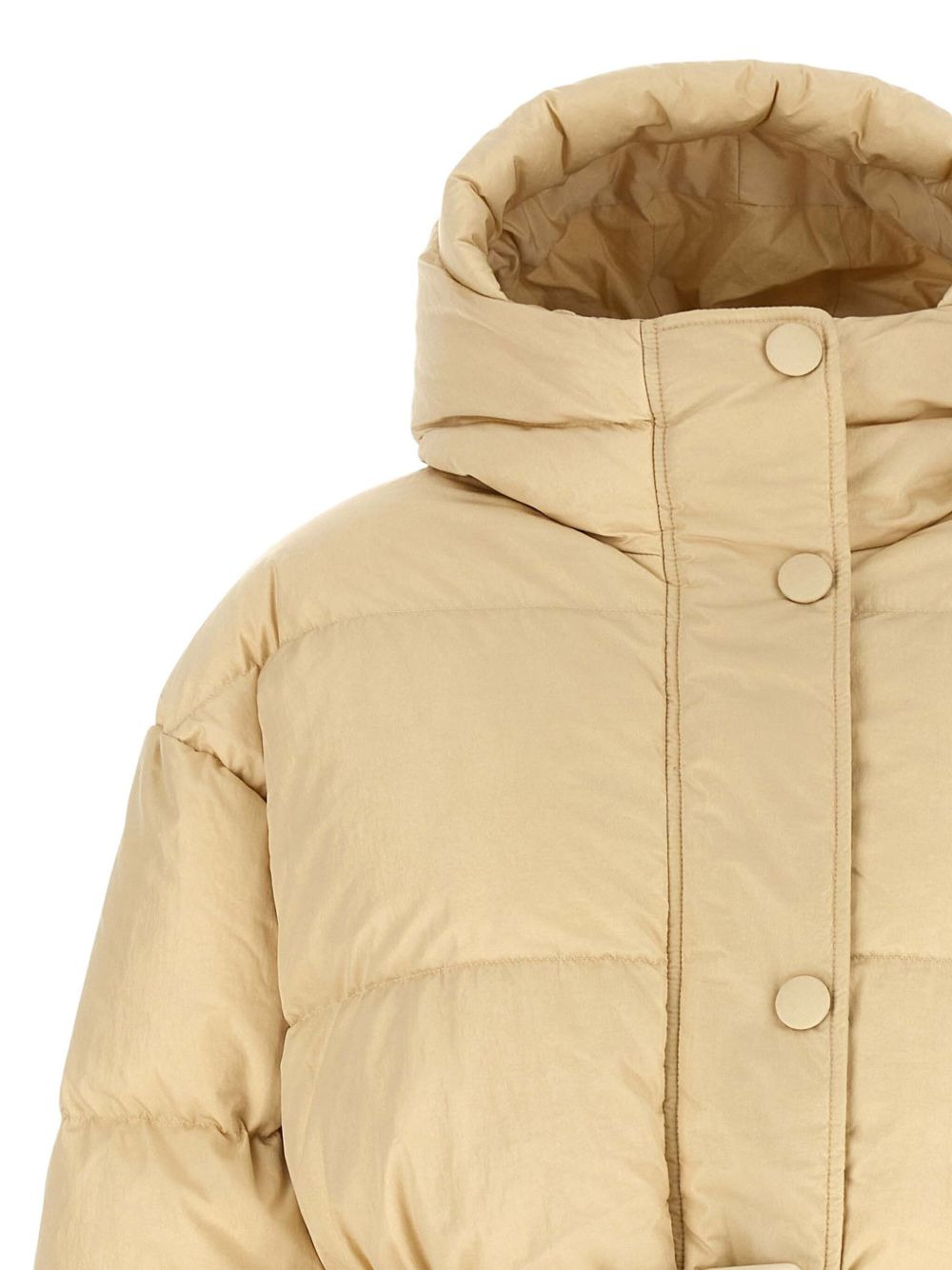 quilted belted jacket - 4
