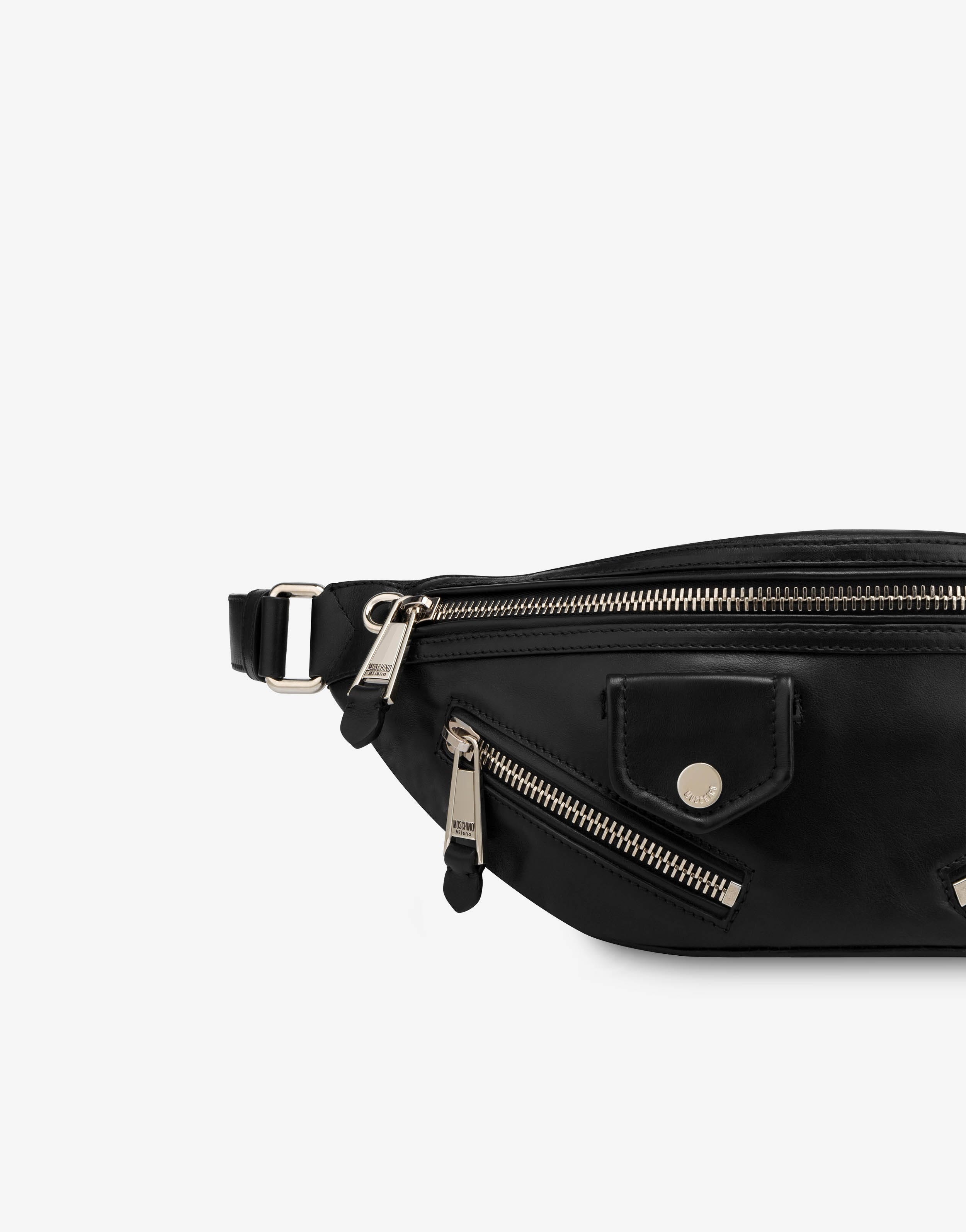 BIKER CALFSKIN WAIST BAG - 4