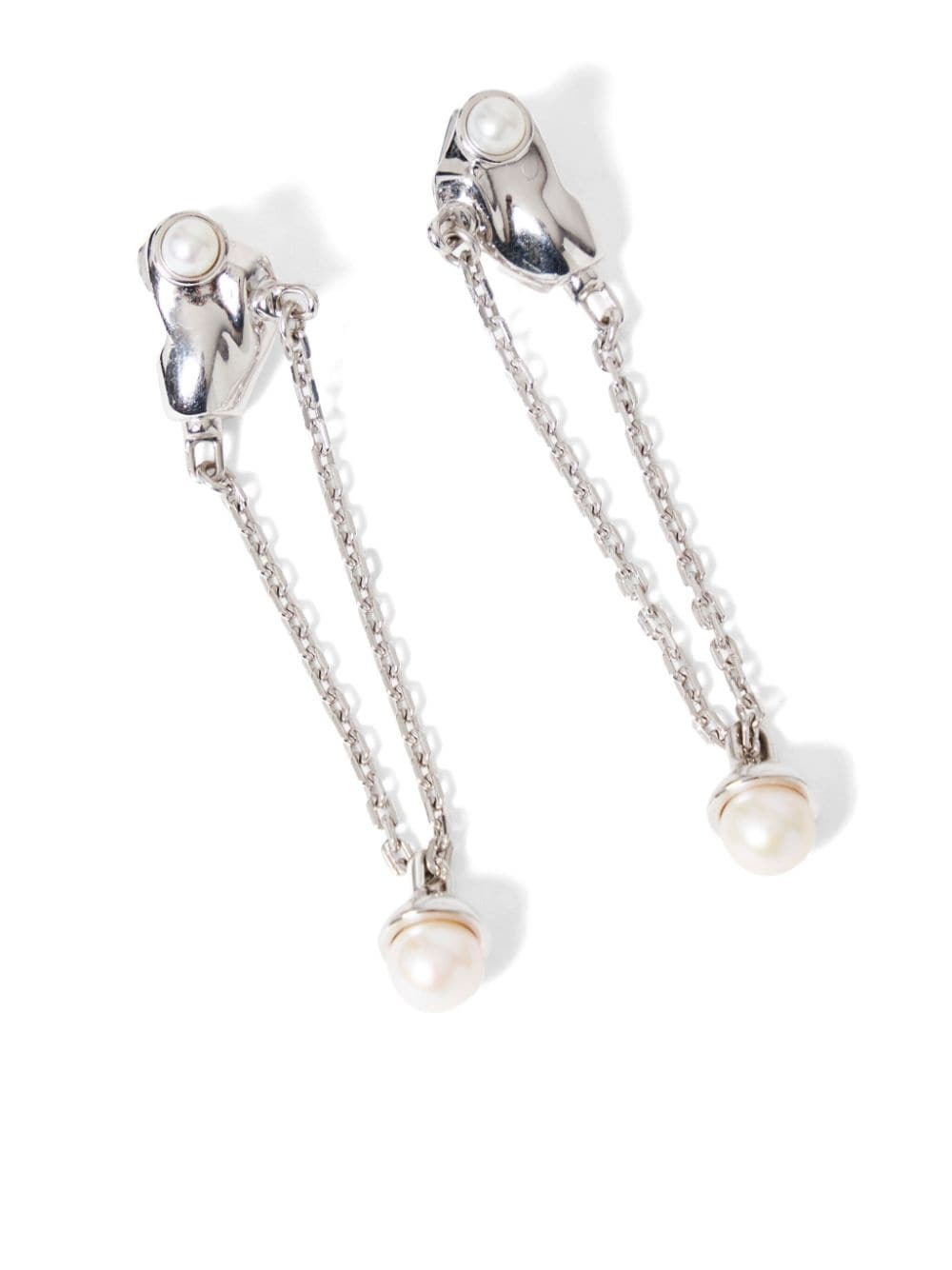 chain-detail earrings - 2