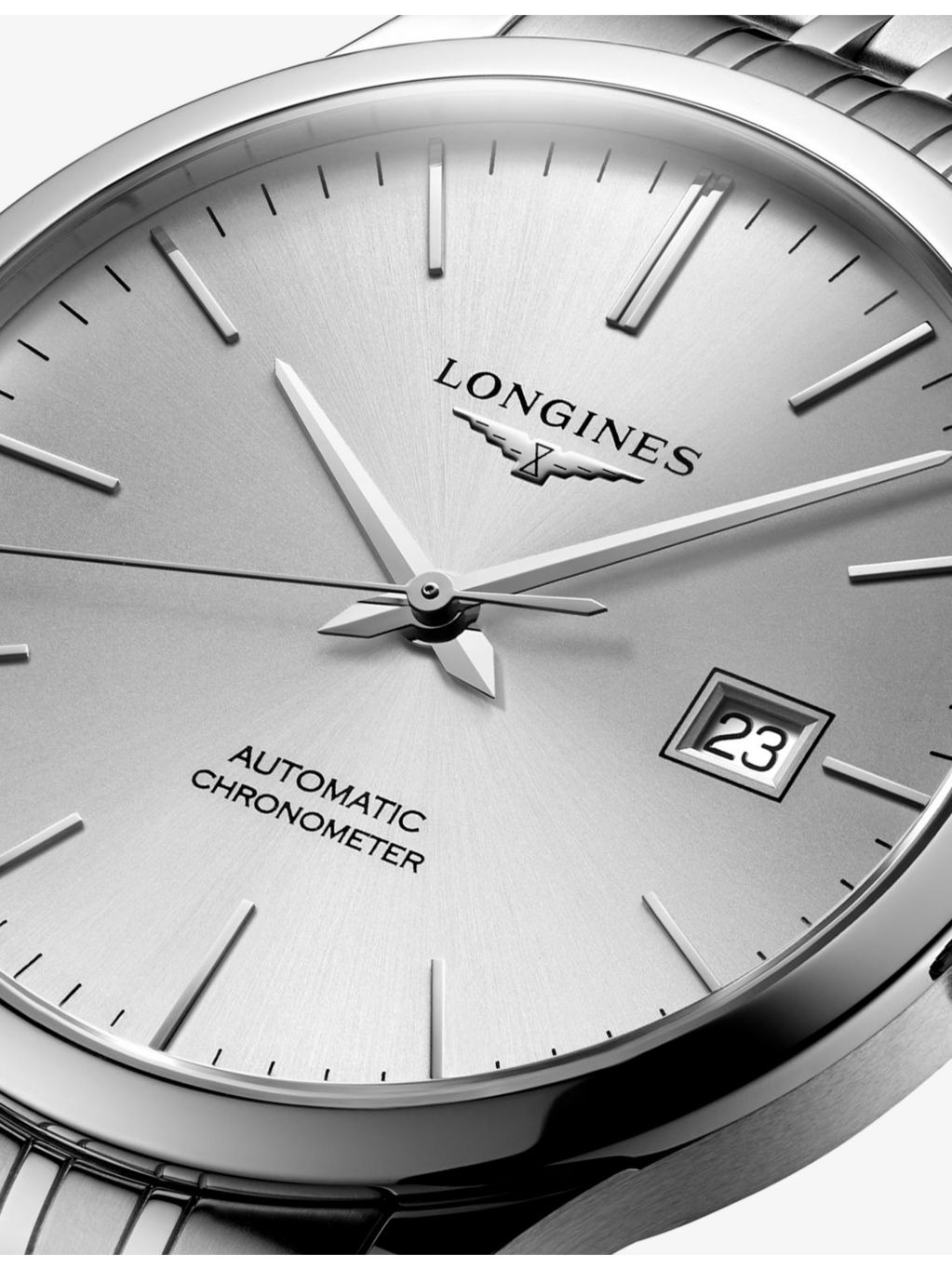 L2.821.4.72.6 Record Silver Dial Stainless-Steel Automatic Watch - 4