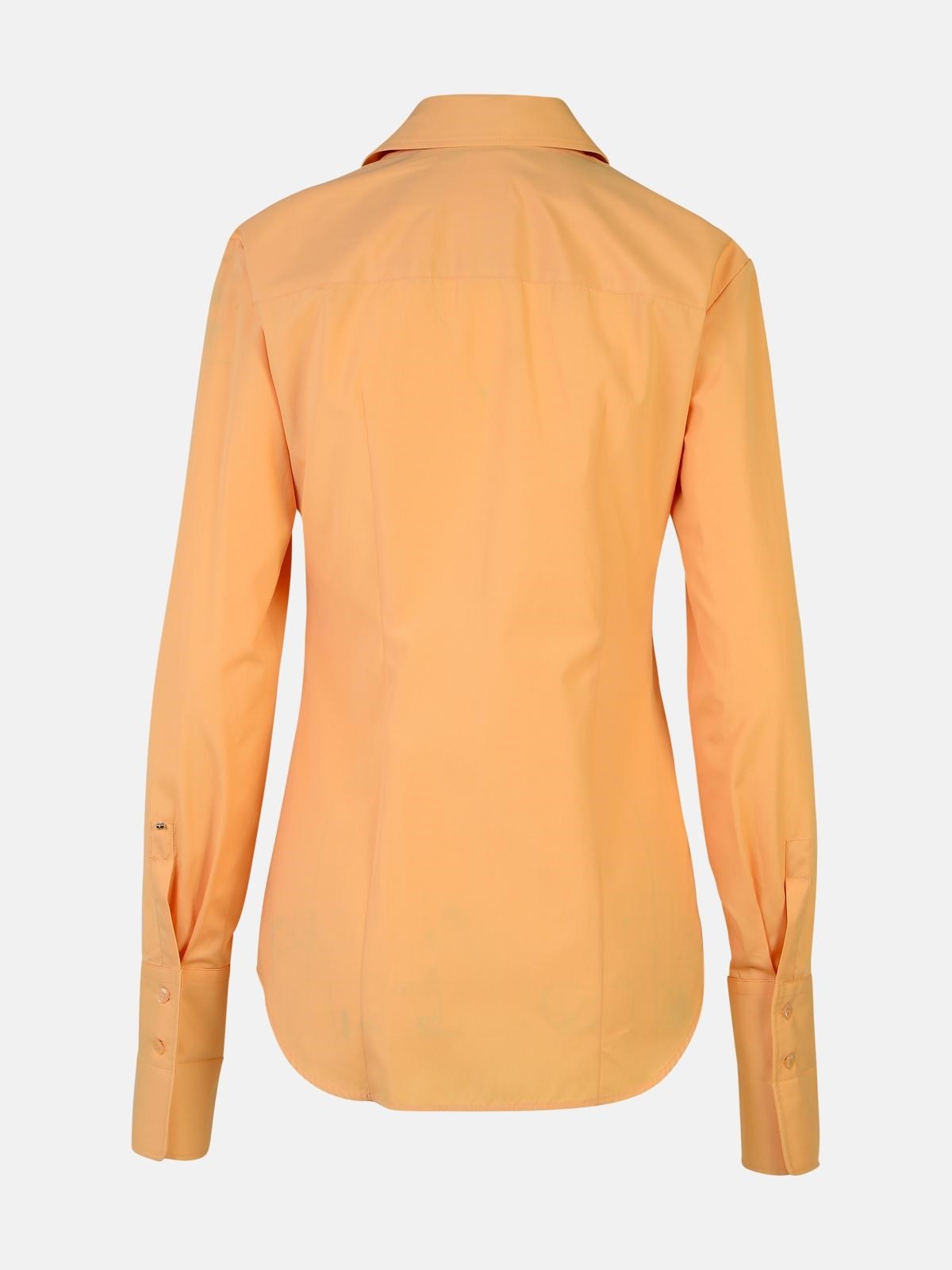 'OSTE' ORANGE COTTON SHIRT - 3