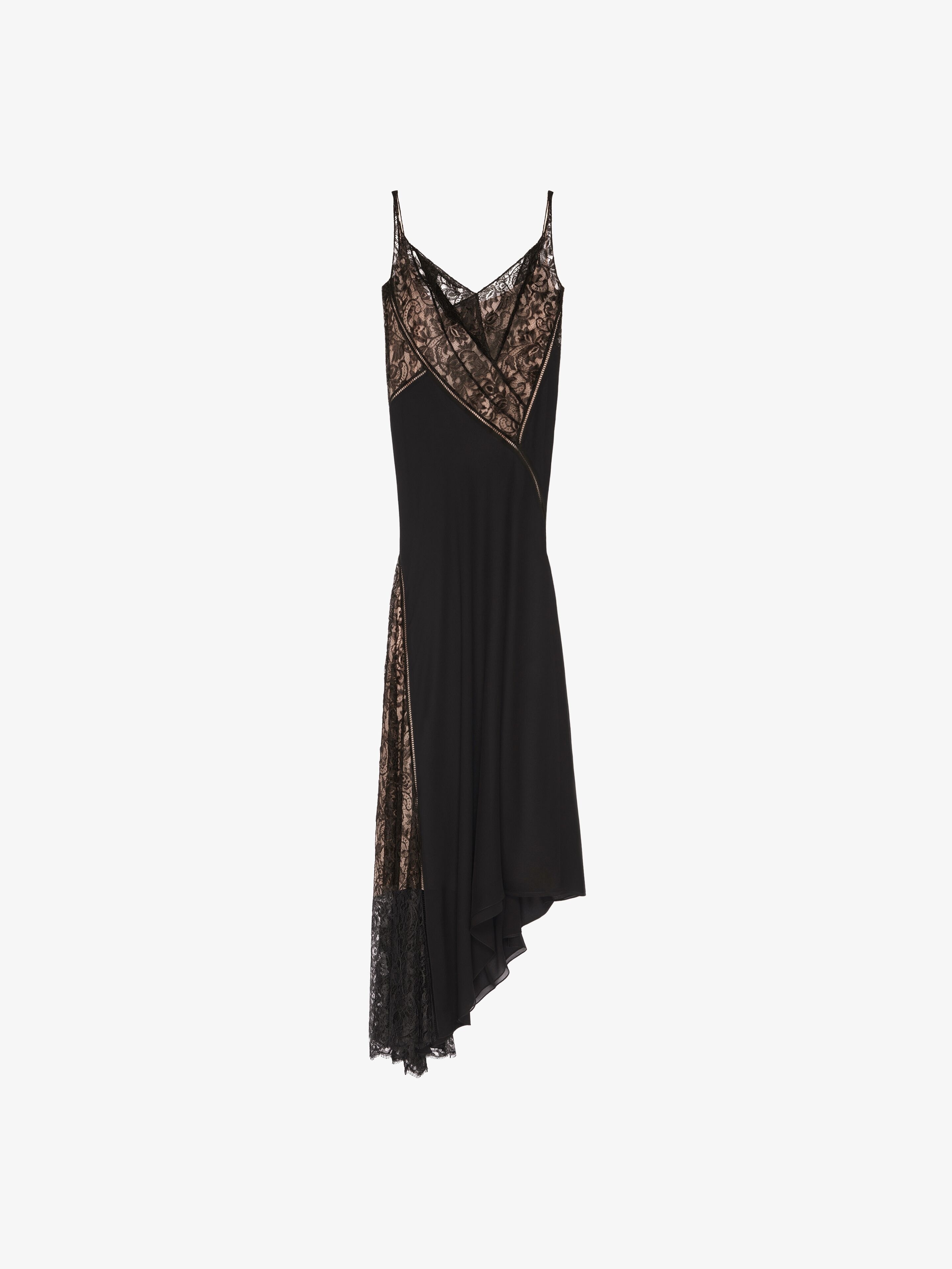 EVENING DRESS IN MOUSSELINE AND LACE - 1