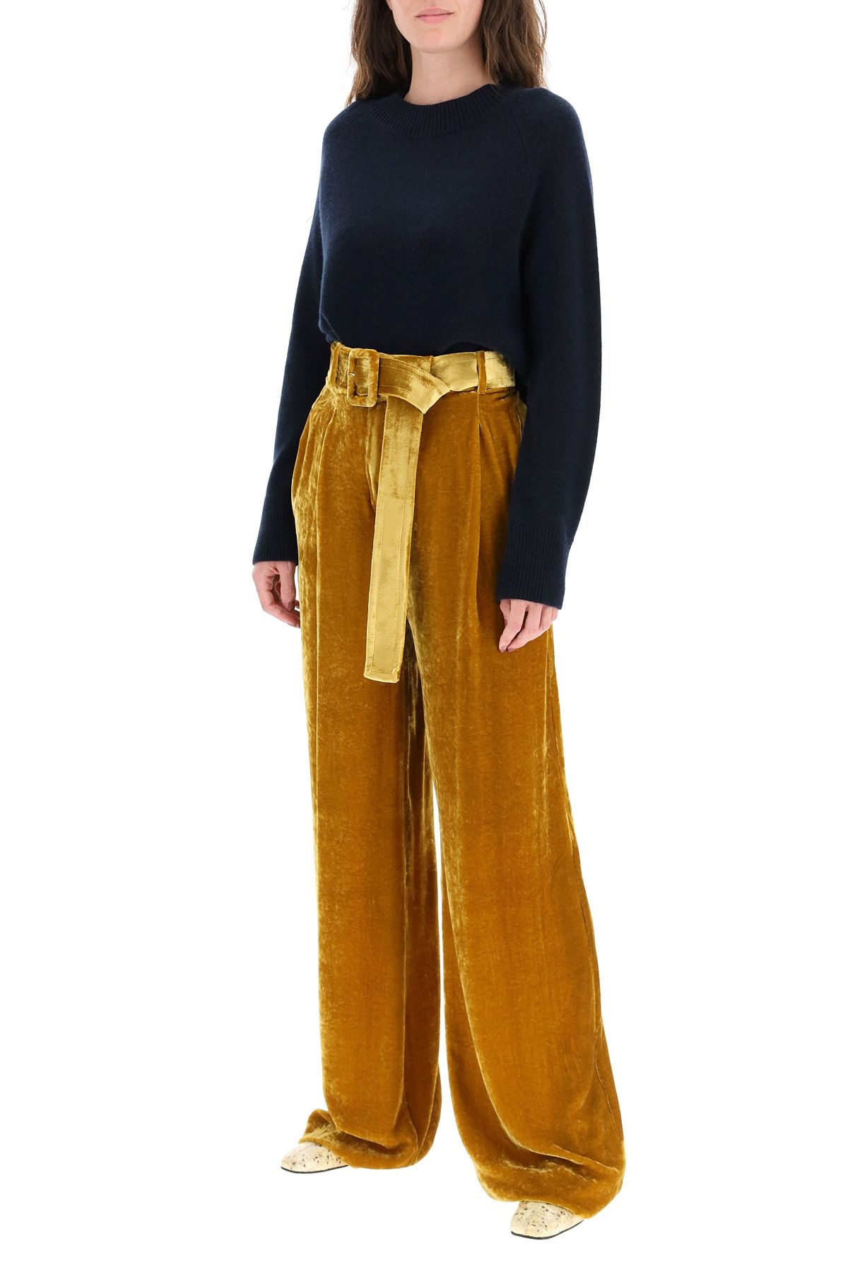 UTA TROUSERS IN SMOOTH VELVET - 2