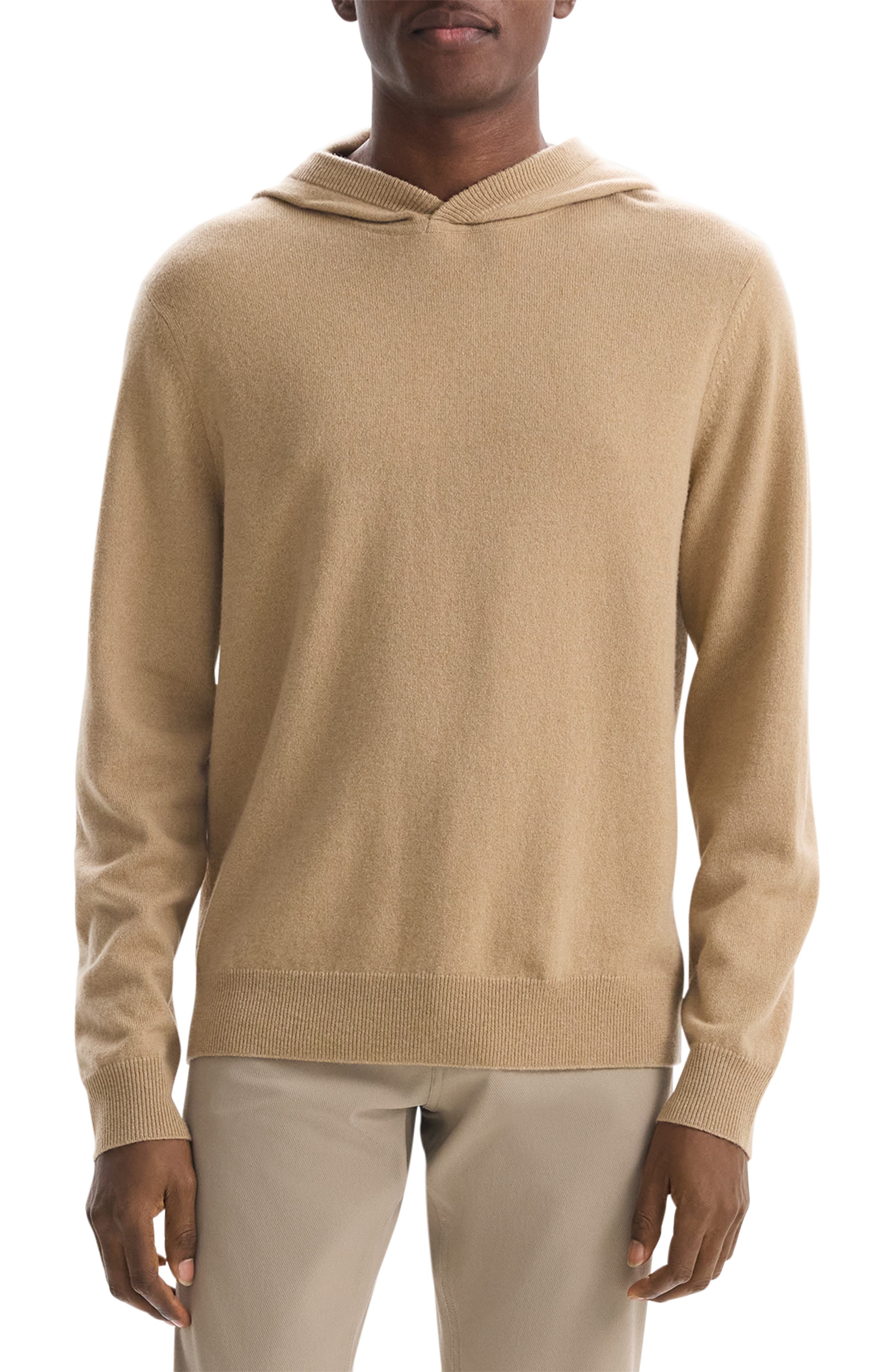 Theory Hilles Cashmere Hoodie in New Camel at Nordstrom - 1
