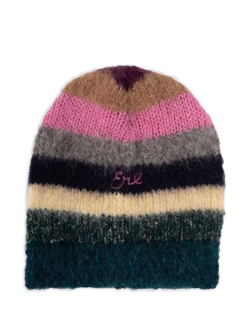 striped embroidered hat 1