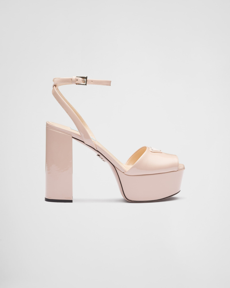 Patent leather platform sandals 2