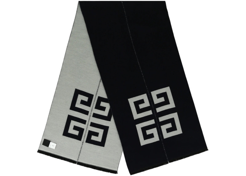 Givenchy Givenchy Split Logo Scarf Navy outlook