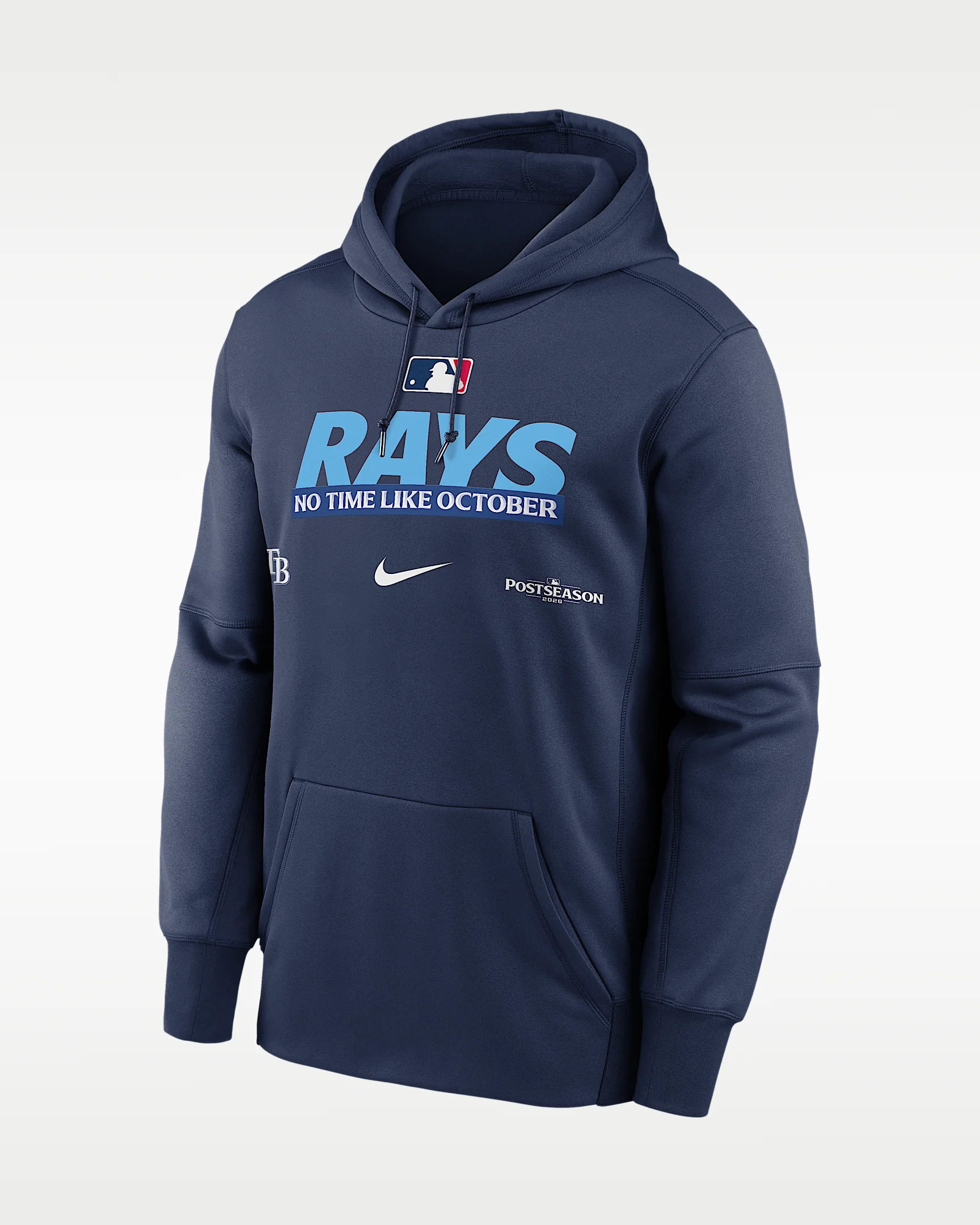 Tampa Bay Rays 2026 Postseason Authentic Collection Men's Nike Therma-FIT MLB Pullover Hoodie - 1