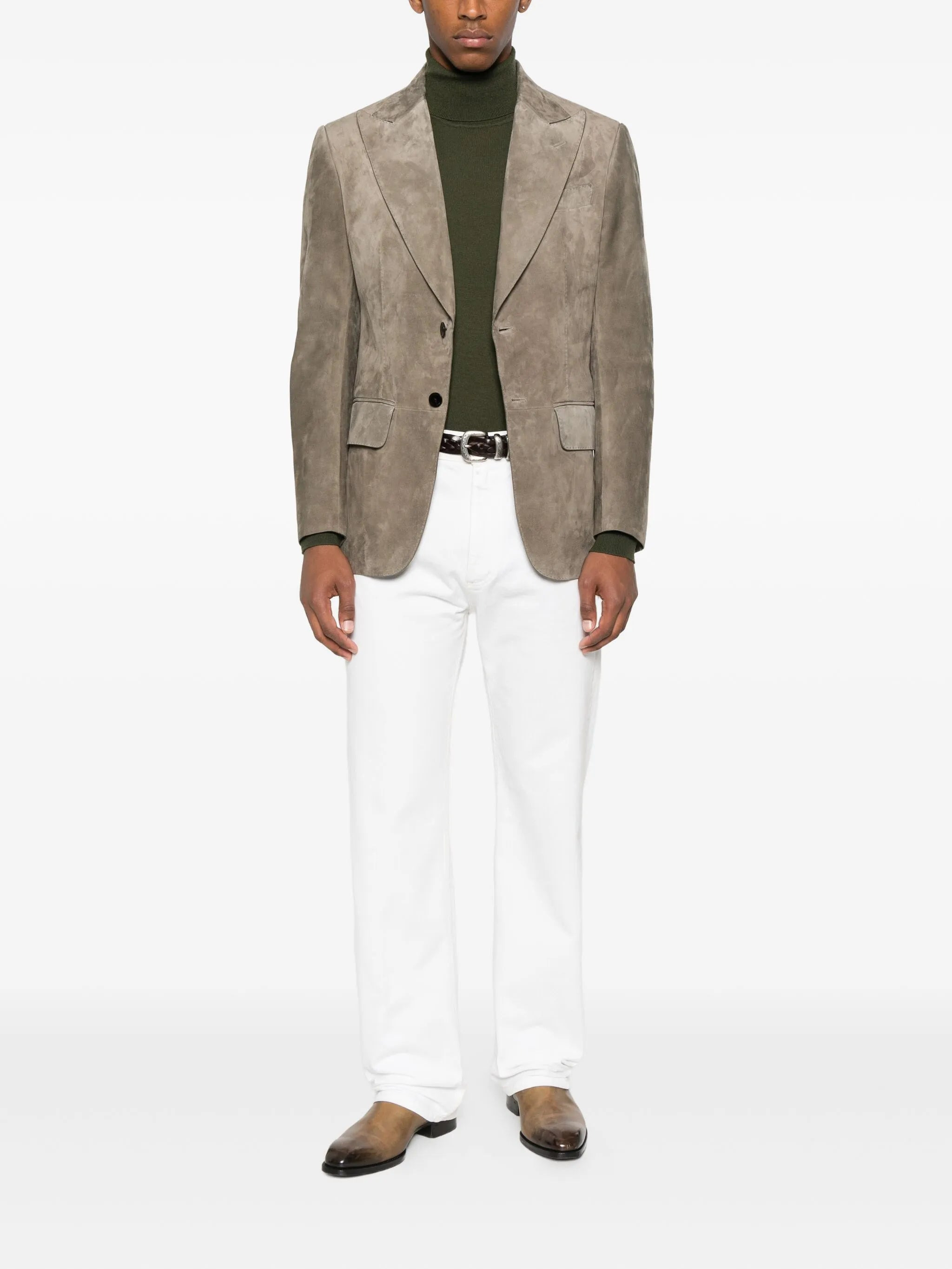 Tom Ford Single-breasted Suede Blazer - 4