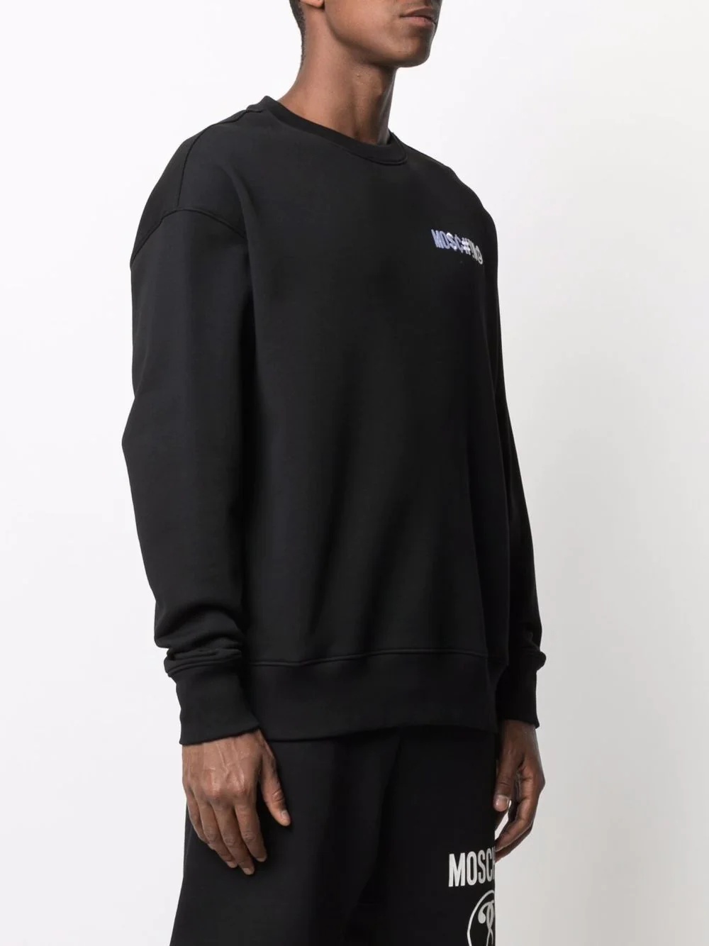 logo-patch funnel-neck jumper - 3