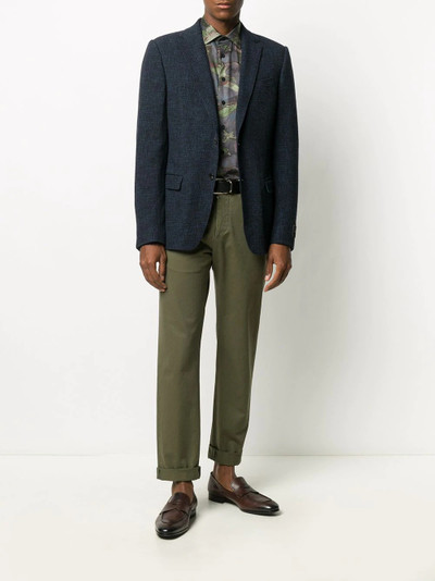 Etro bird-print long-sleeve shirt outlook