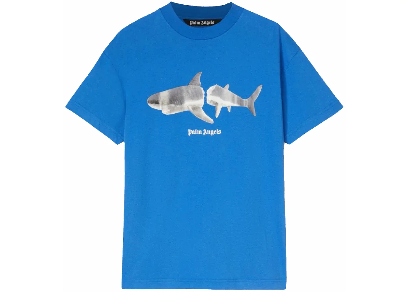 Palm Angels Shark T-shirt Blue/White - 1