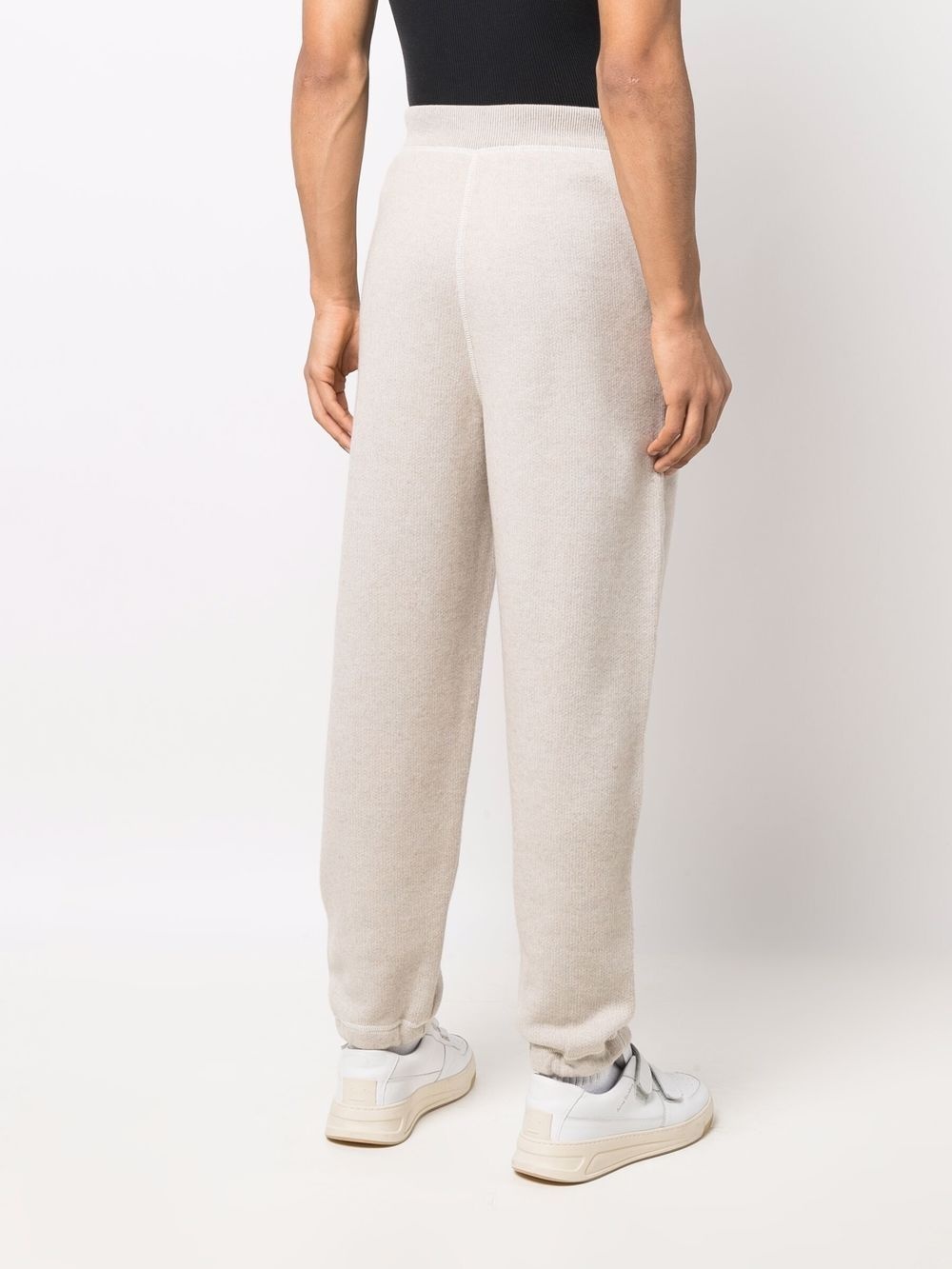 drawstring cashmere joggers - 4