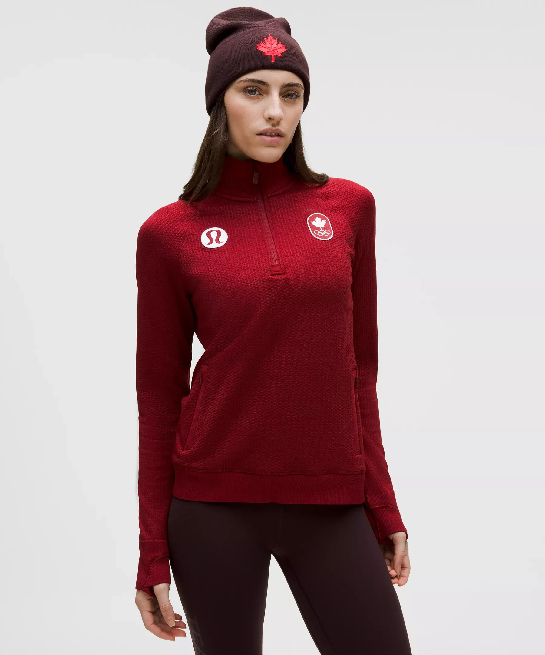 Team Canada Women's Engineered Warmth Half Zip *COC Logo - 1