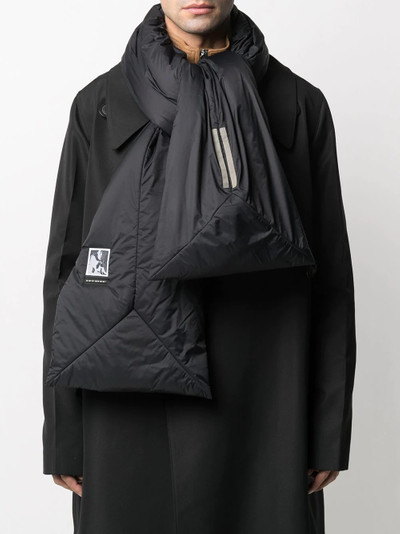 Rick Owens DRKSHDW puffer scarf outlook