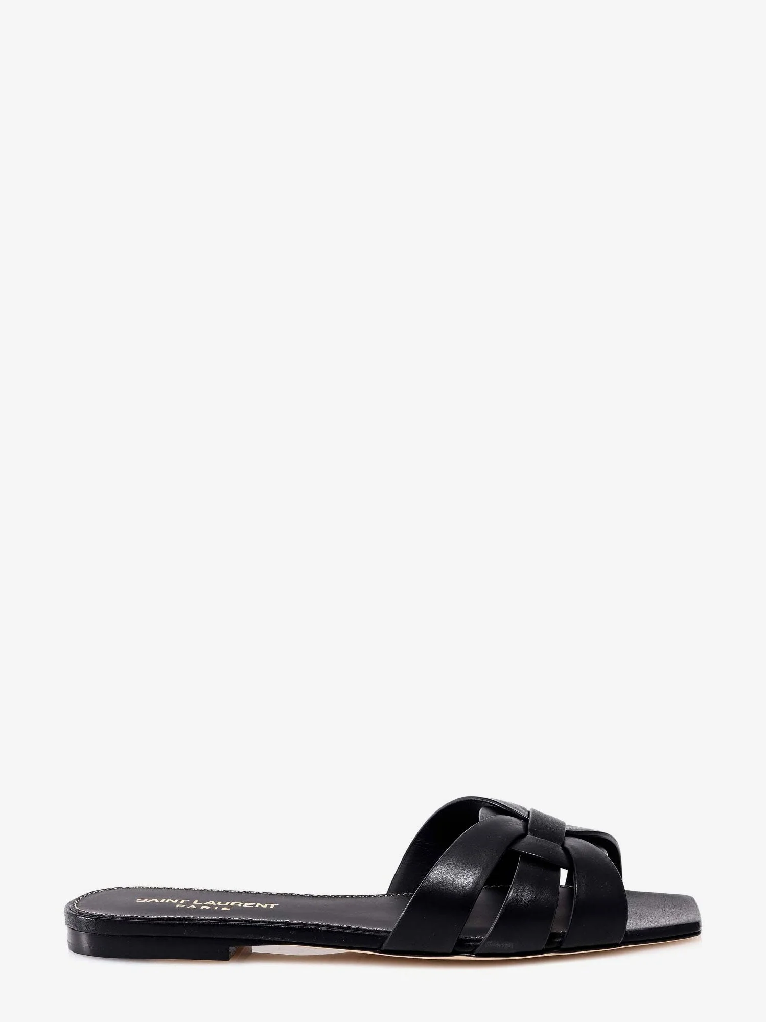 Saint Laurent Tribute 05 Leather Nu Pieds Flat Sandals - 1