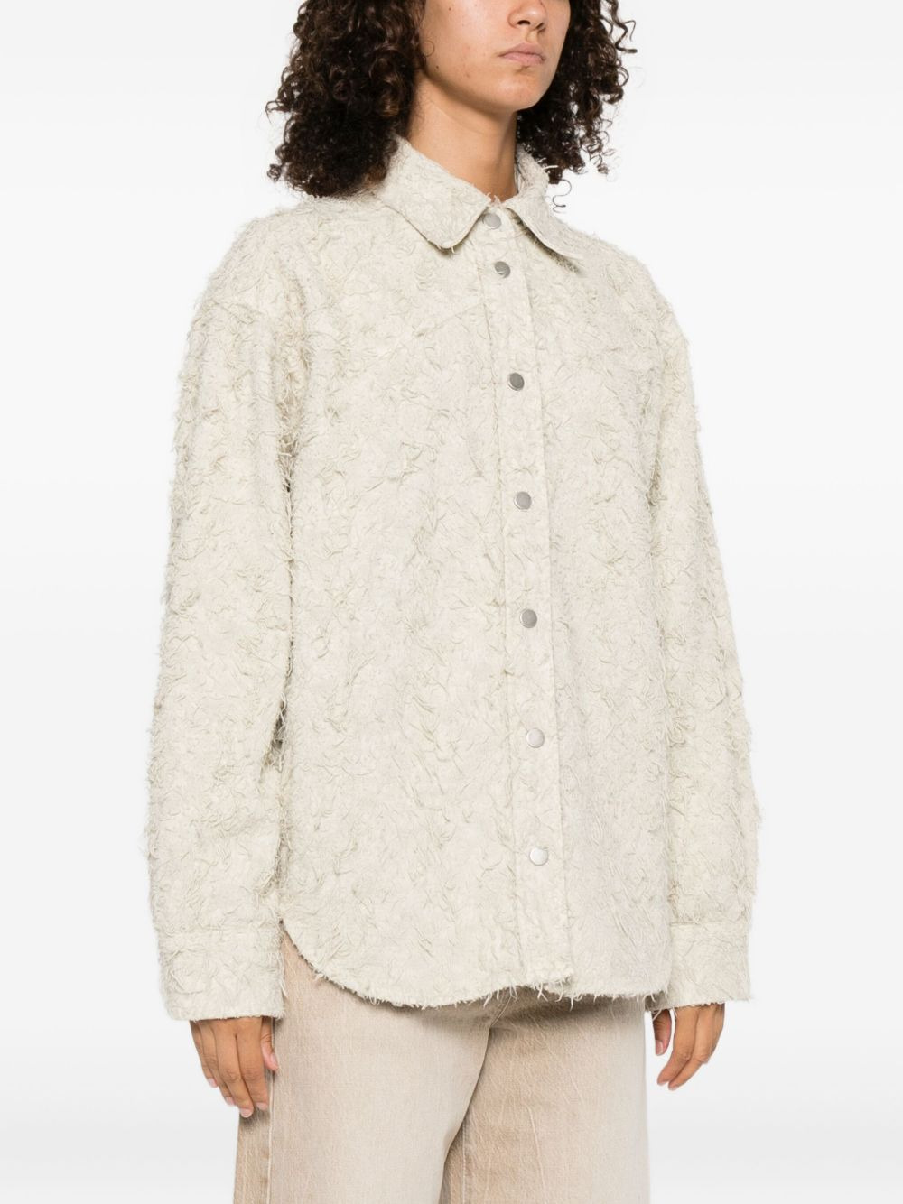 textured cotton shirt - 3