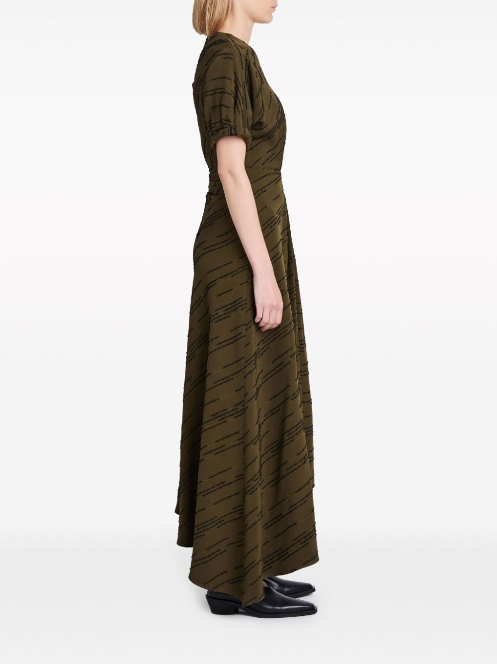Vivienne striped asymmetric dress - 3