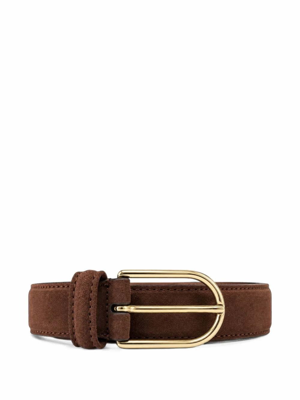 suede buckle belt - 1