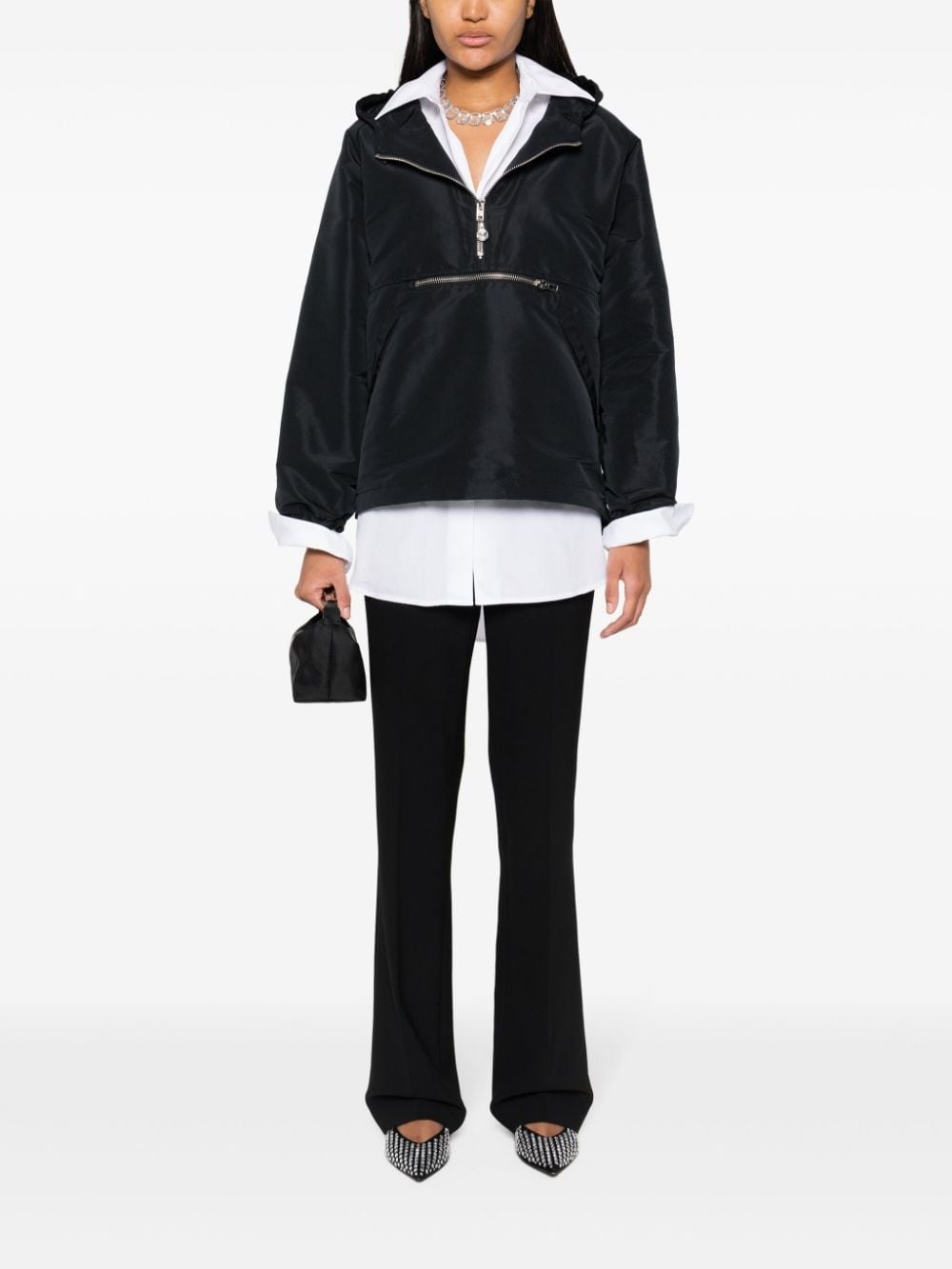 patch-detail hooded jacket - 2